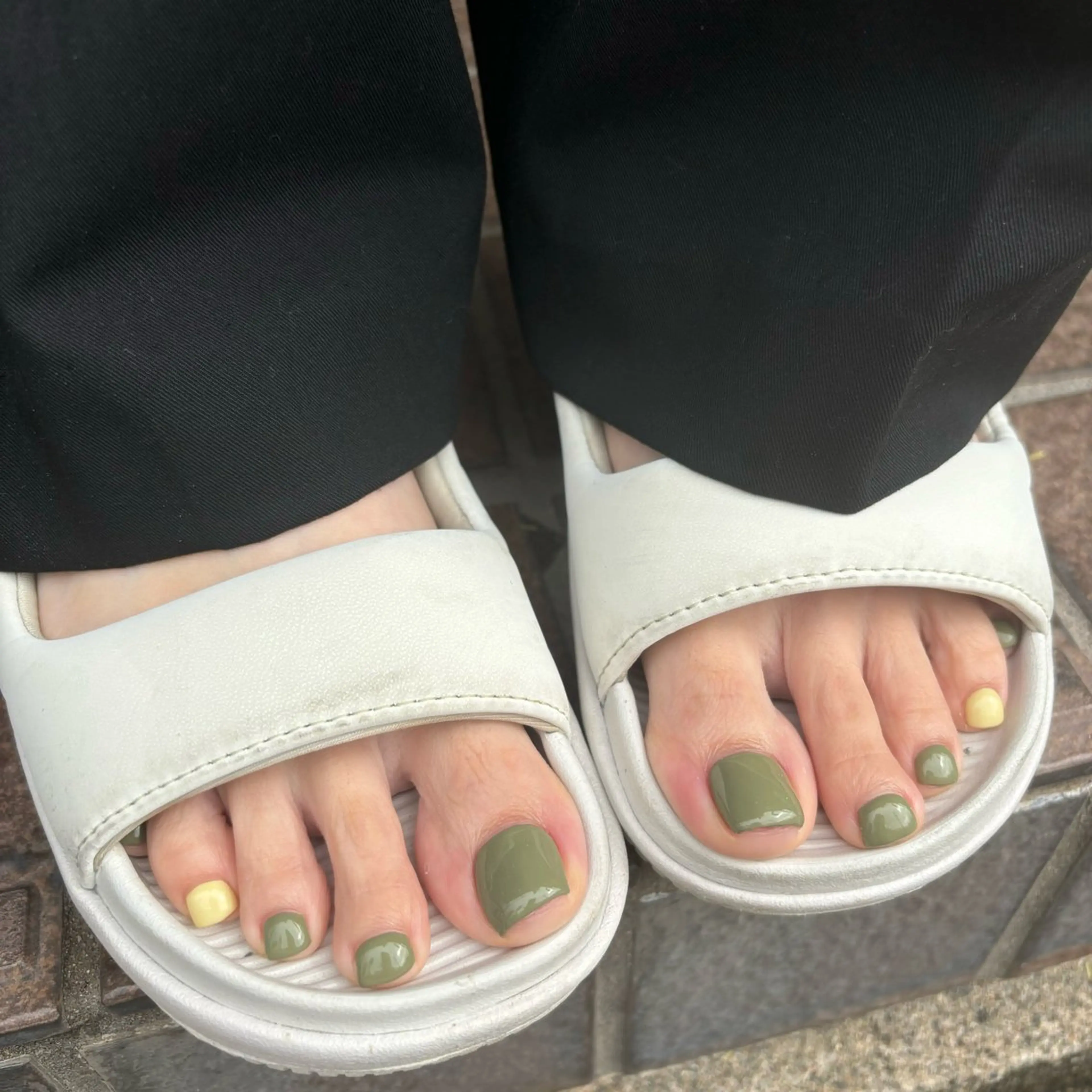 フットネイル　ワンカラーの写真