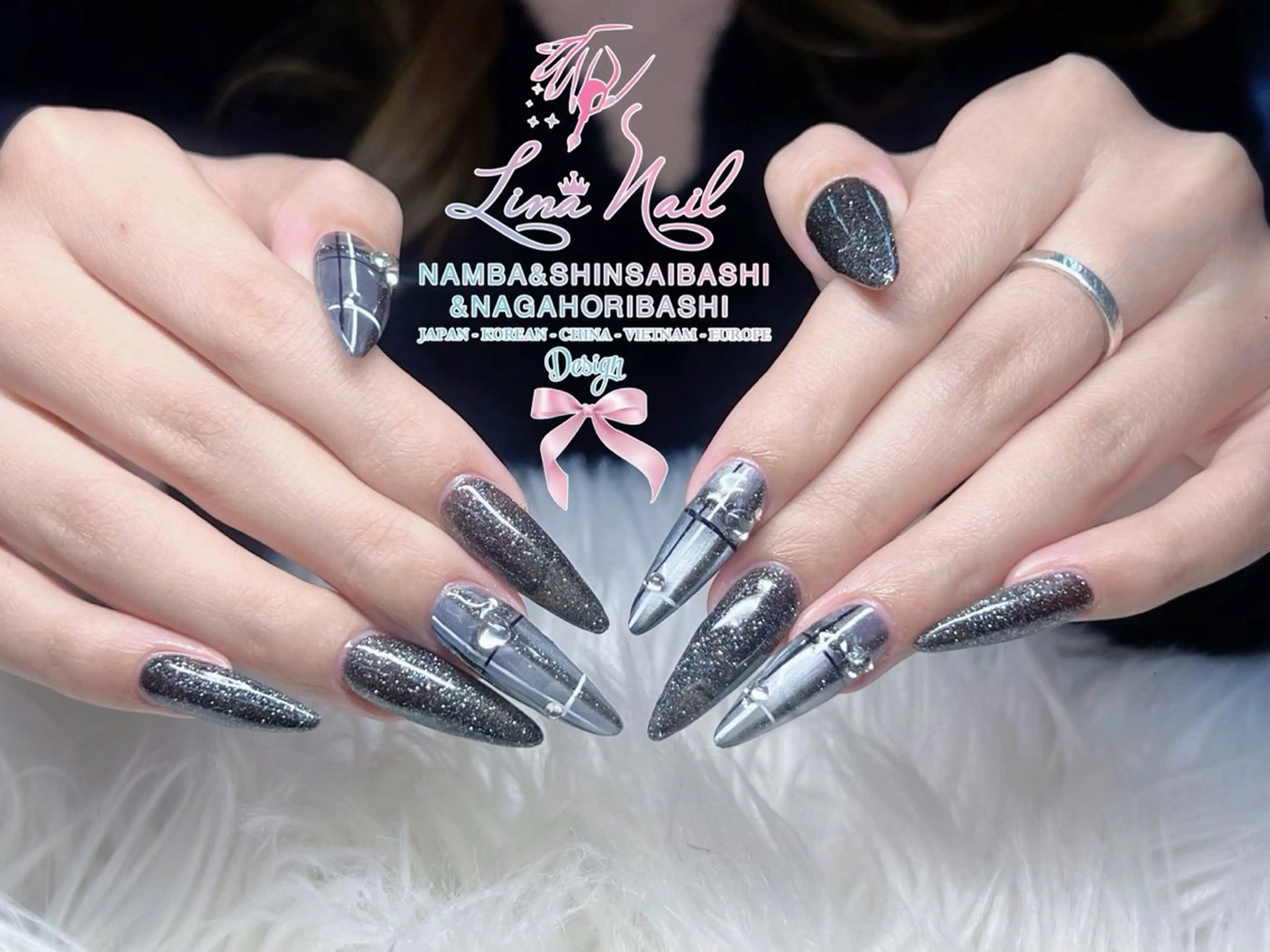 ネイル チークネイル 桜ネイル フラッシュネイル フットネイル ジェルネイル ハンドネイル ７９LINA NAIL 心斎橋店所属・リナネイル アメ村心斎橋店のネイルデザイン