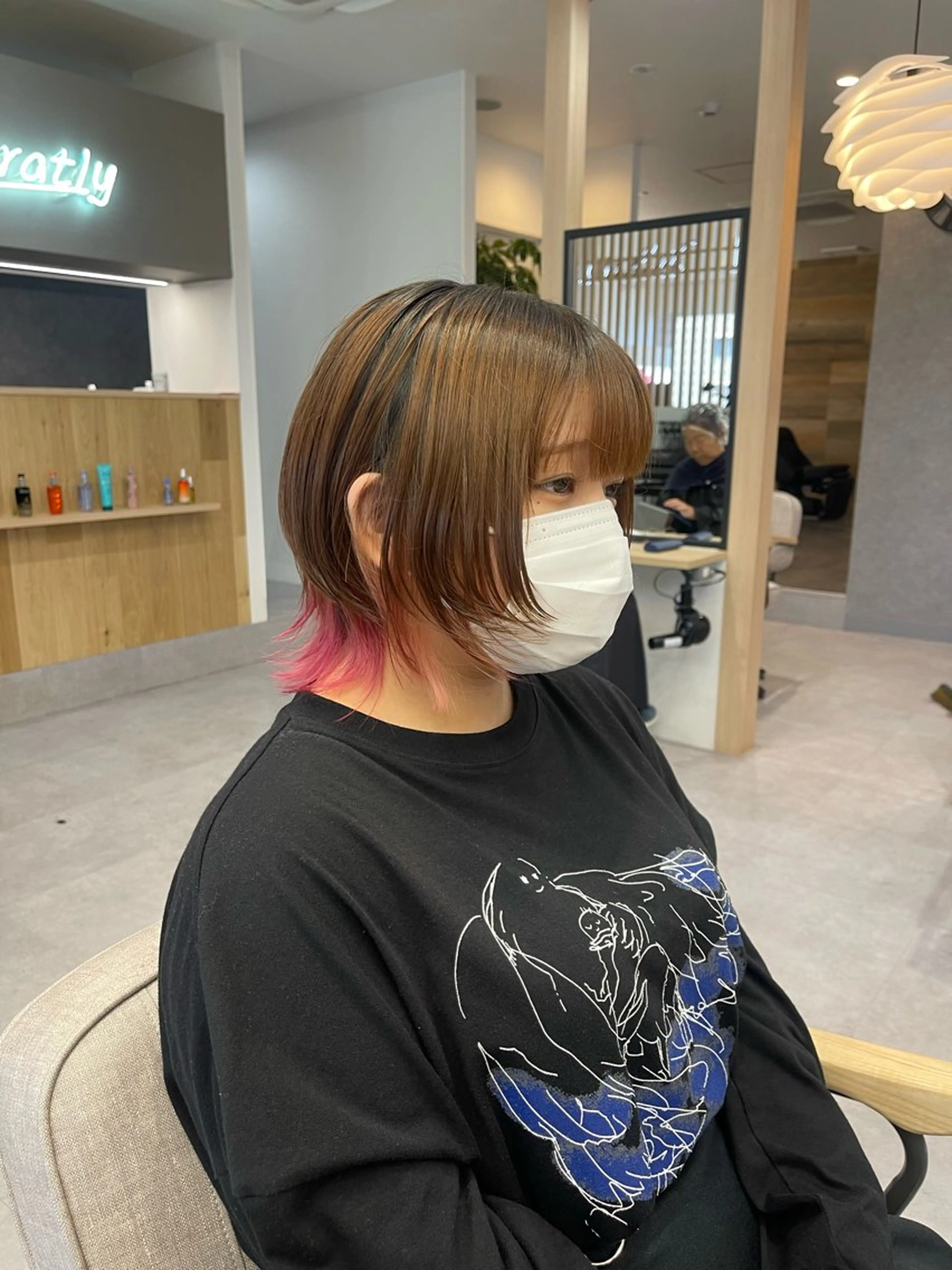 ミディアム ウルフカット カット ヘアカラー トリートメント ショートとレイヤーが 好きな人|三浦翔のヘアスタイル