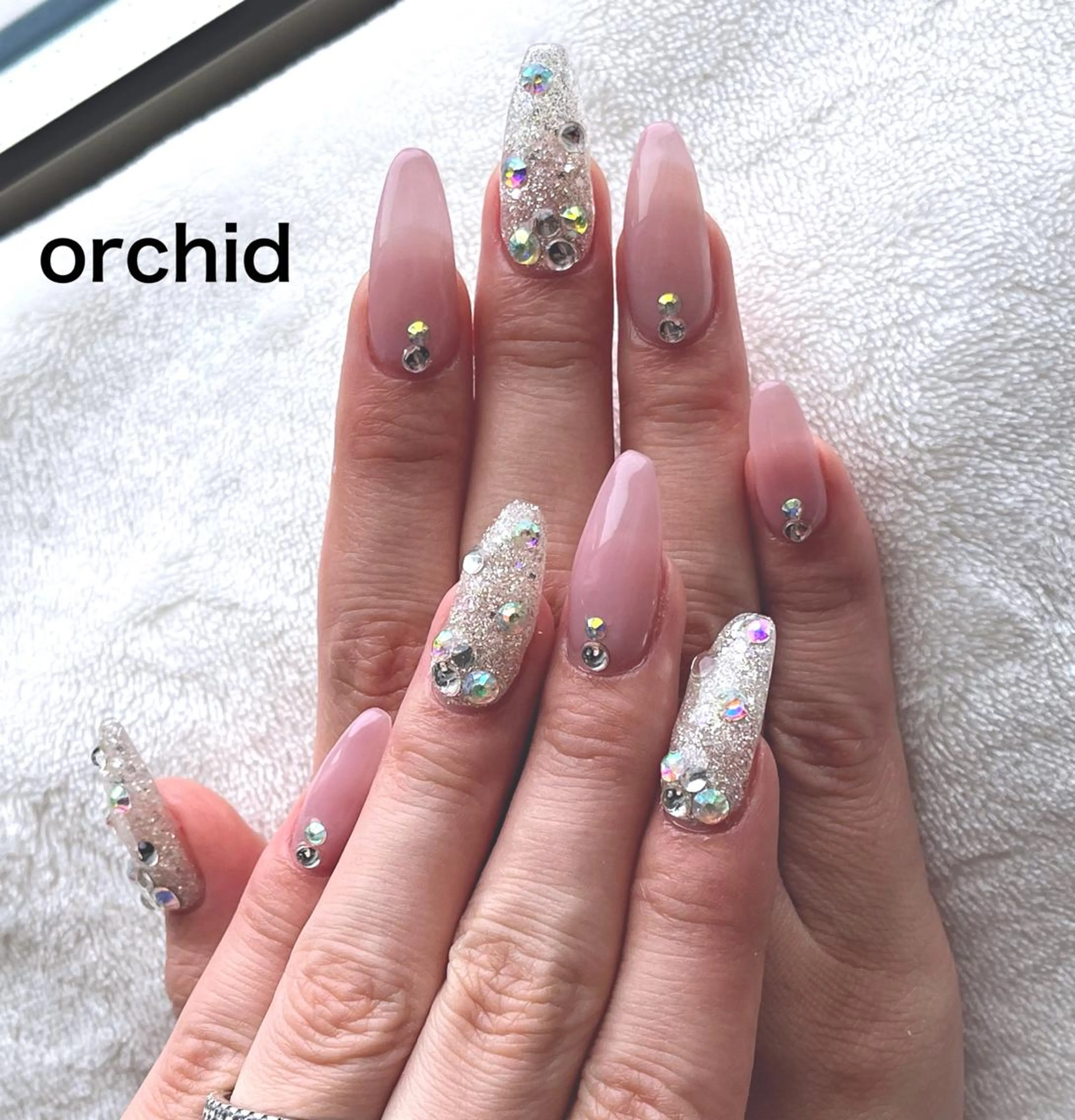 ネイル ハンドネイル orchid ♡オーキッドのネイルデザイン