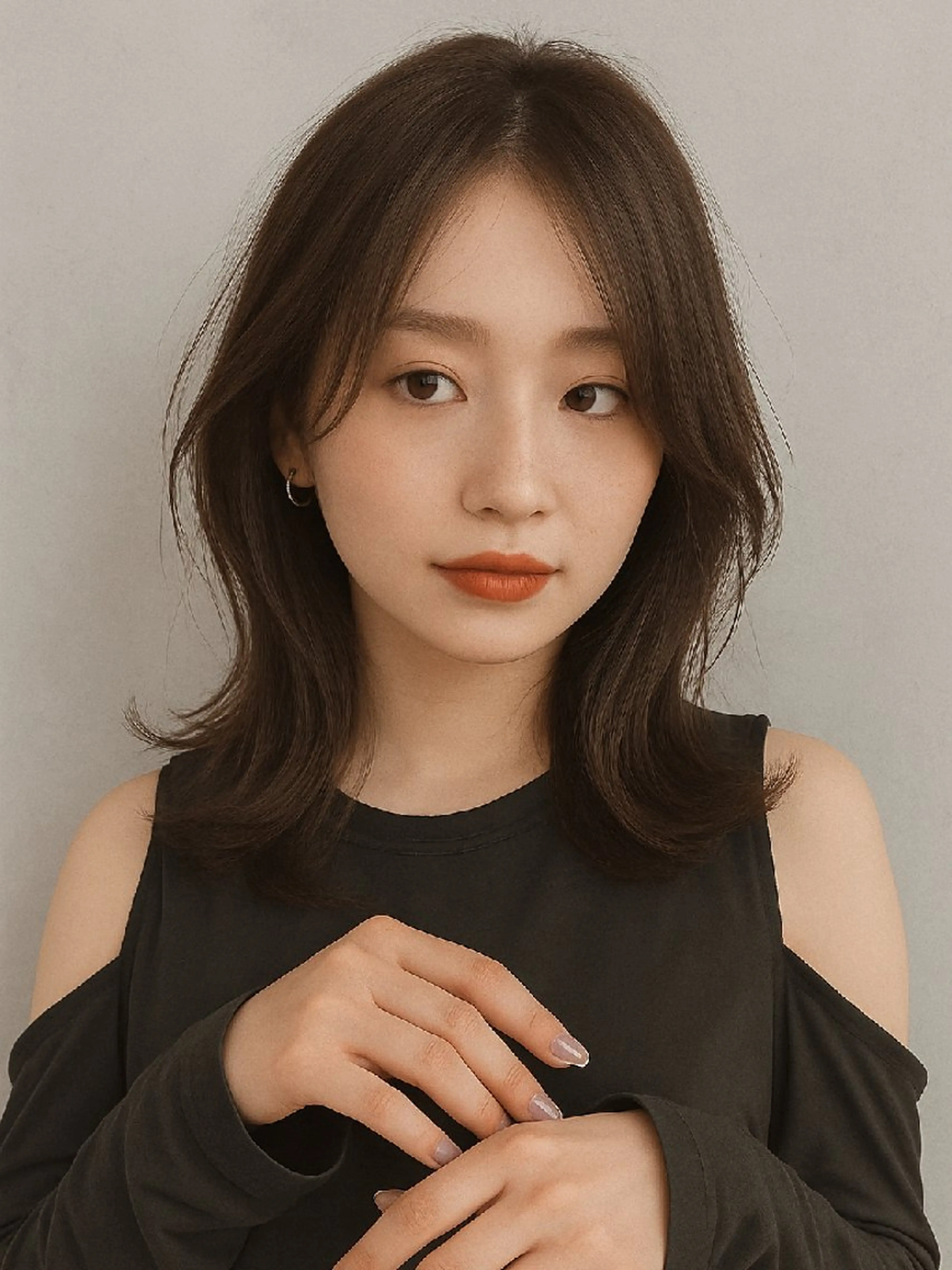 セミロング 髪質改善＆白髪ぼかし カラー♡店長みやけ♡のヘアスタイル