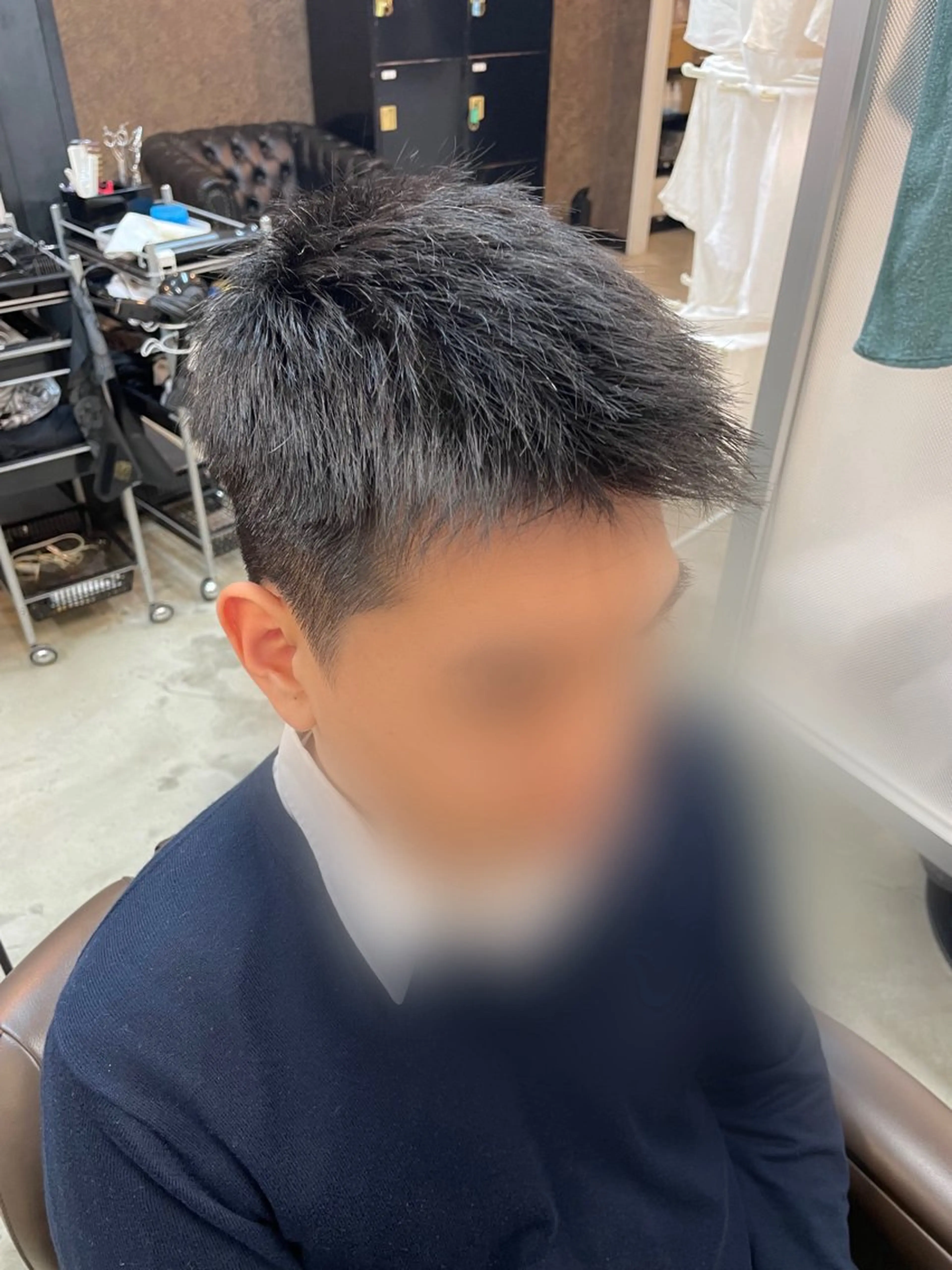 ショート メンズ メンズパーマ特化 カバヤマ　リョウのヘアスタイル