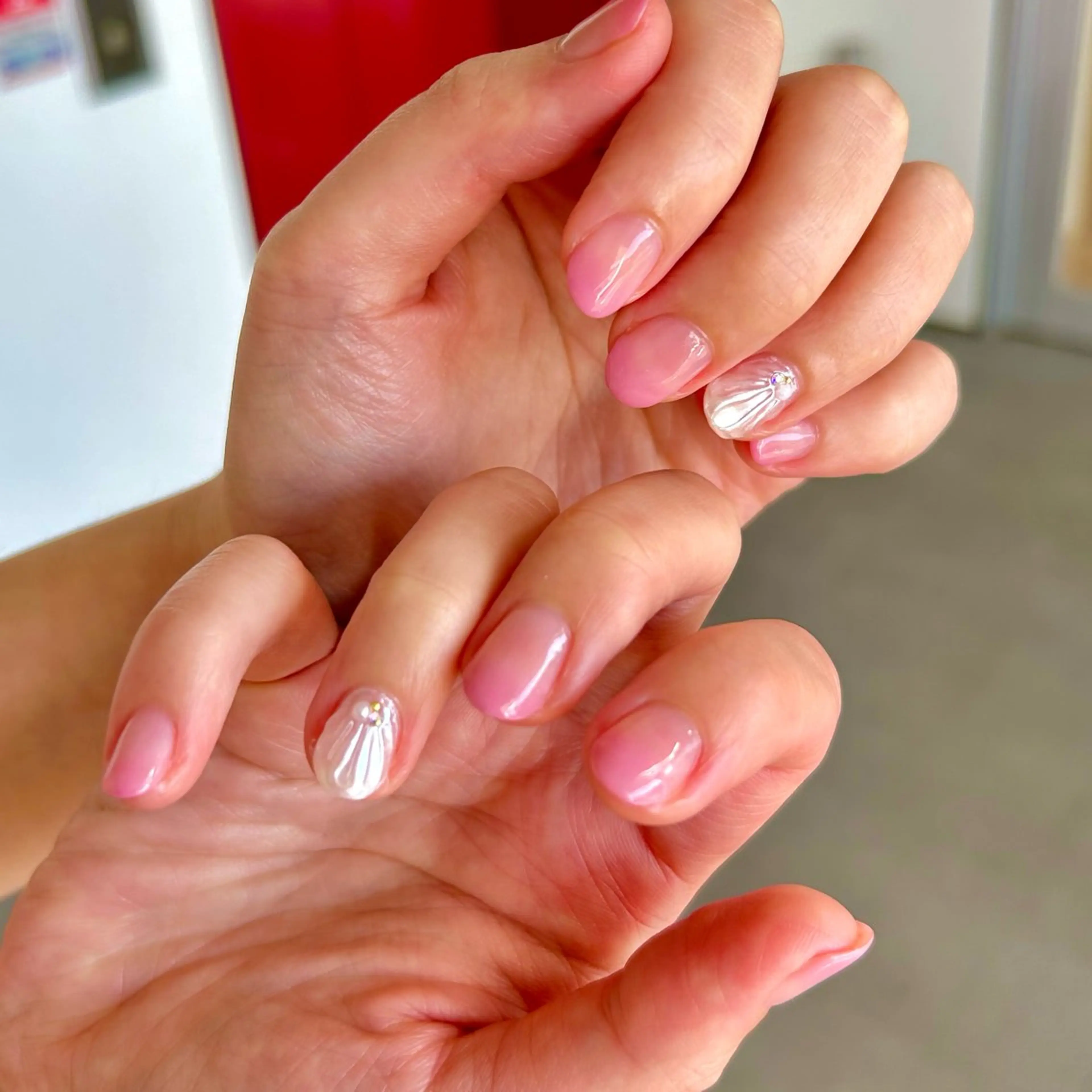 ネイル グラデーション ピンク 𐂃 colorer𐂃のネイルデザイン