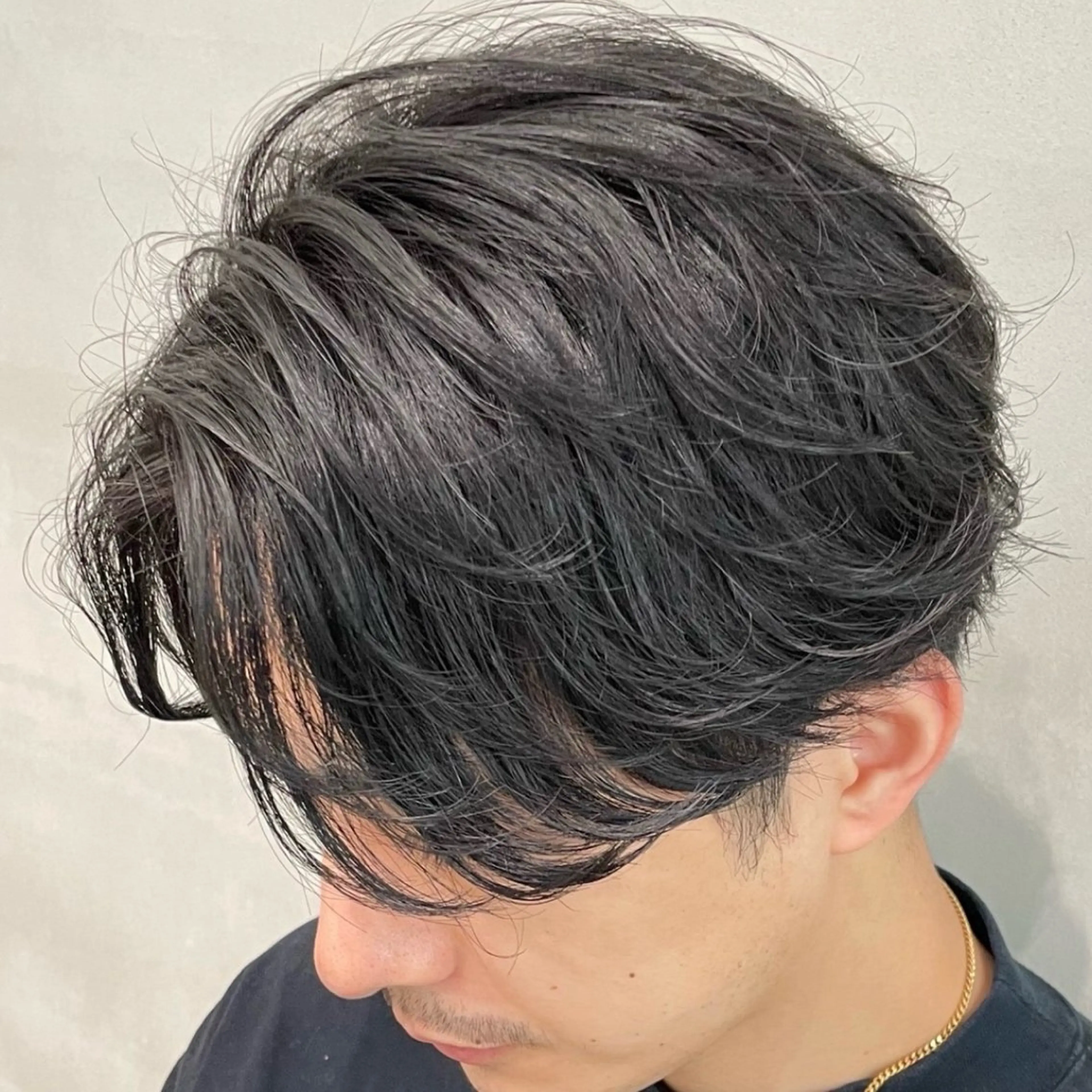 ミディアム パーマ ヘアアレンジ メンズ カット パーマ fifth Tokyo所属・fifth 石川 凪のヘアスタイル