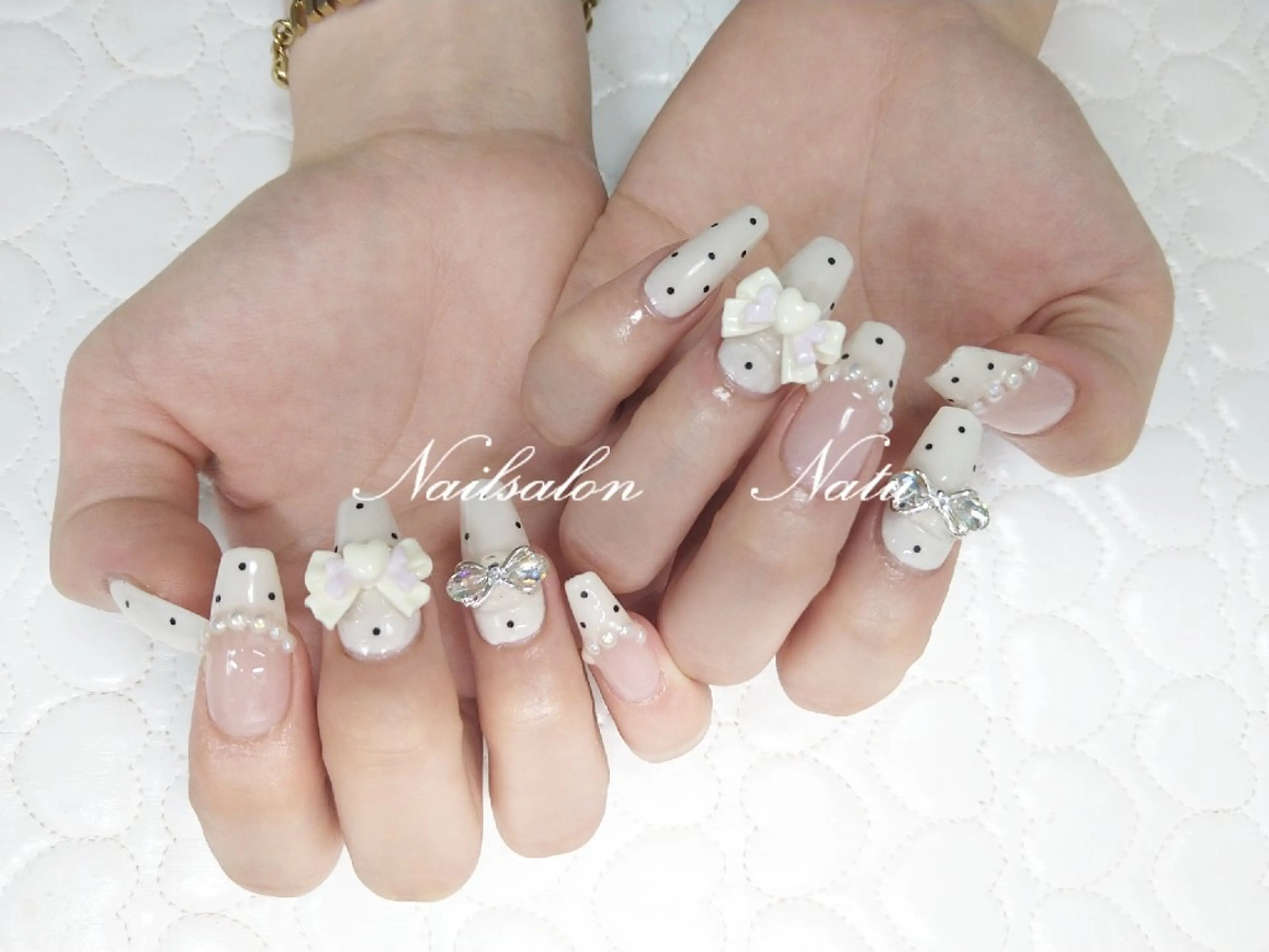 ネイル 長さ出し nailsalon　 Natuのネイルデザイン