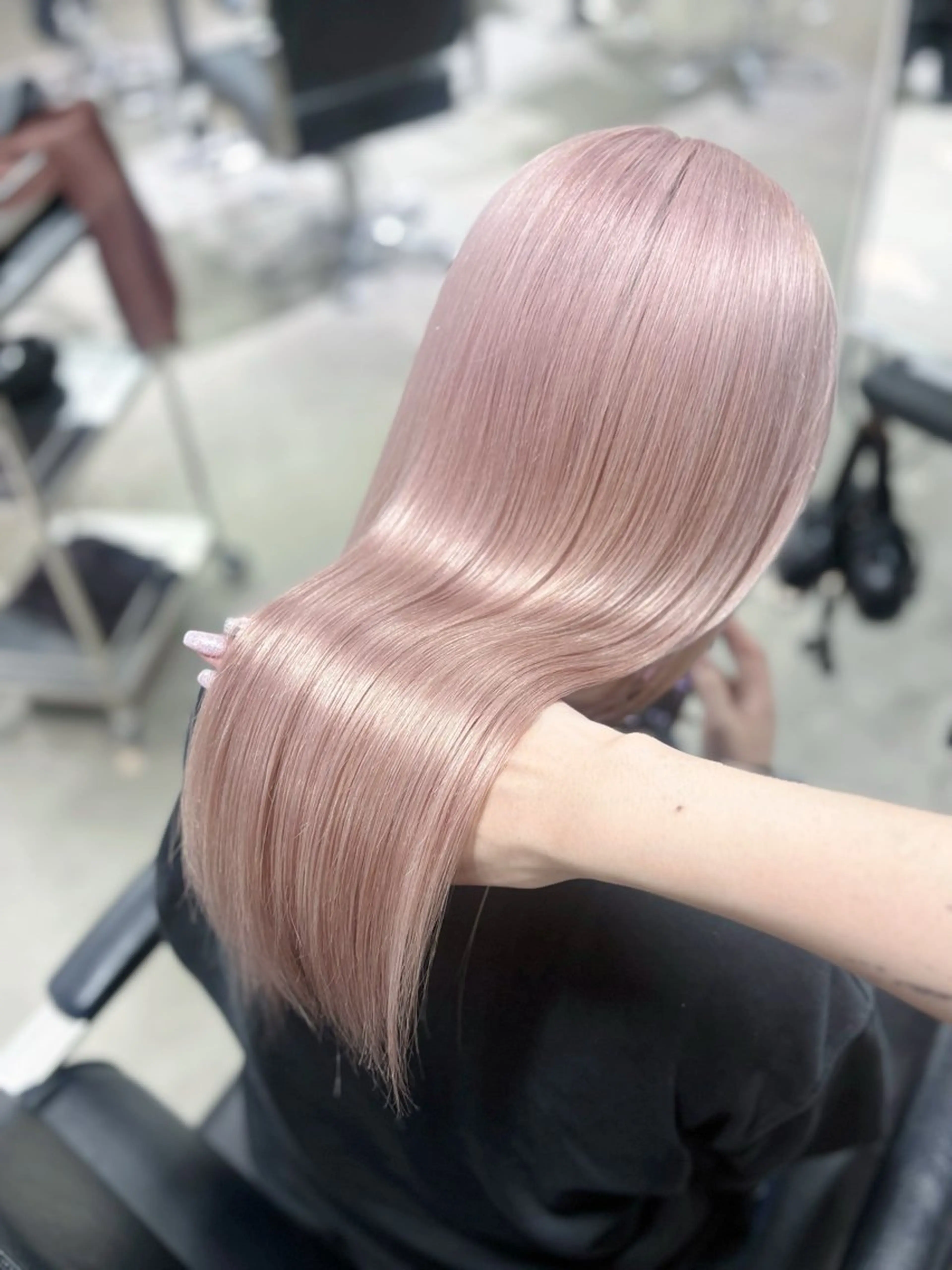 🌟 【 ダメージ最小限ハイトーン🫧 】 🌟 ケアブリーチ ダブルカラー 〈 リタッチ ⭕️ 〉の写真