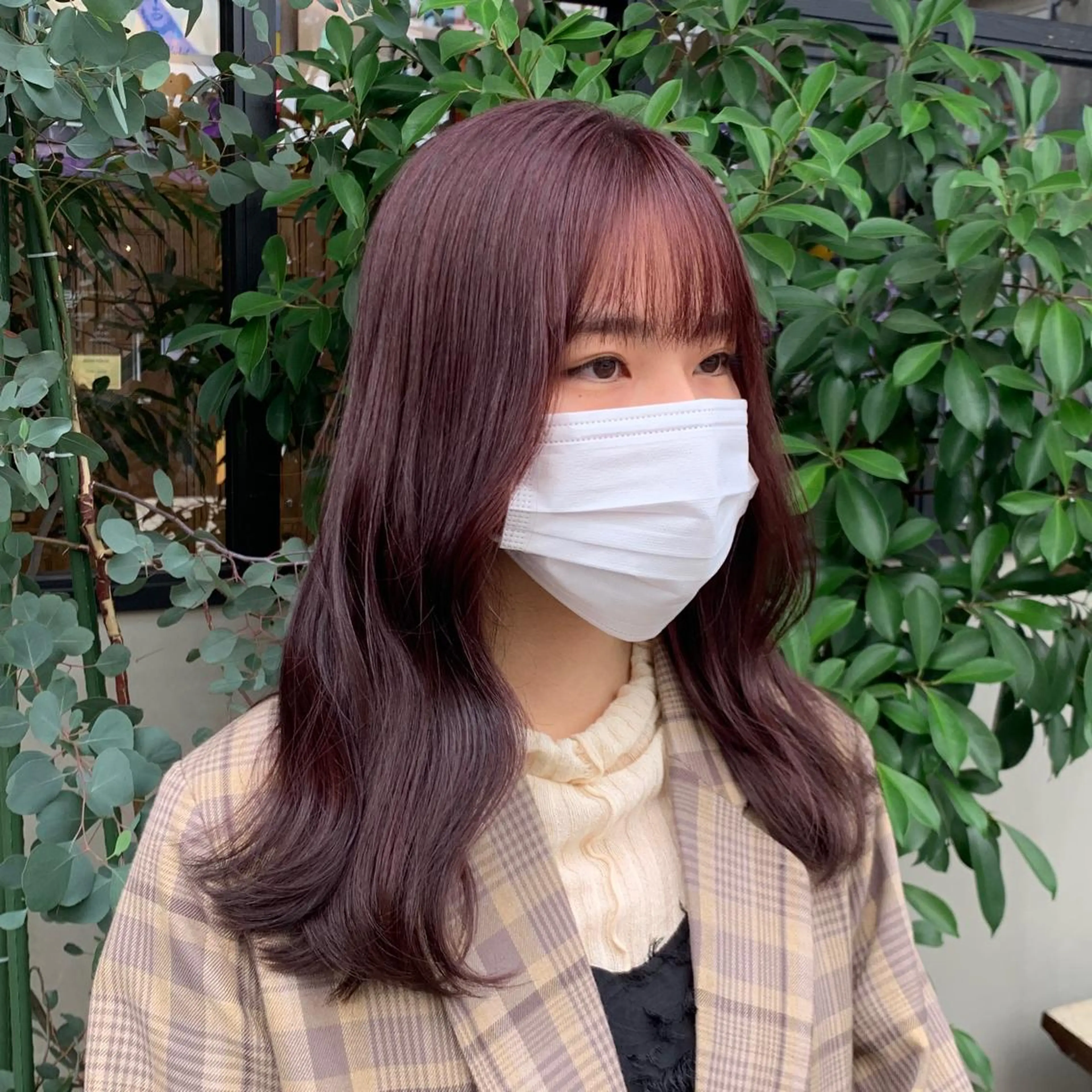 カラー ブリーチ ブラウンカラー ブリーチなしカラー ピンクカラー いとう りょうたのヘアスタイル