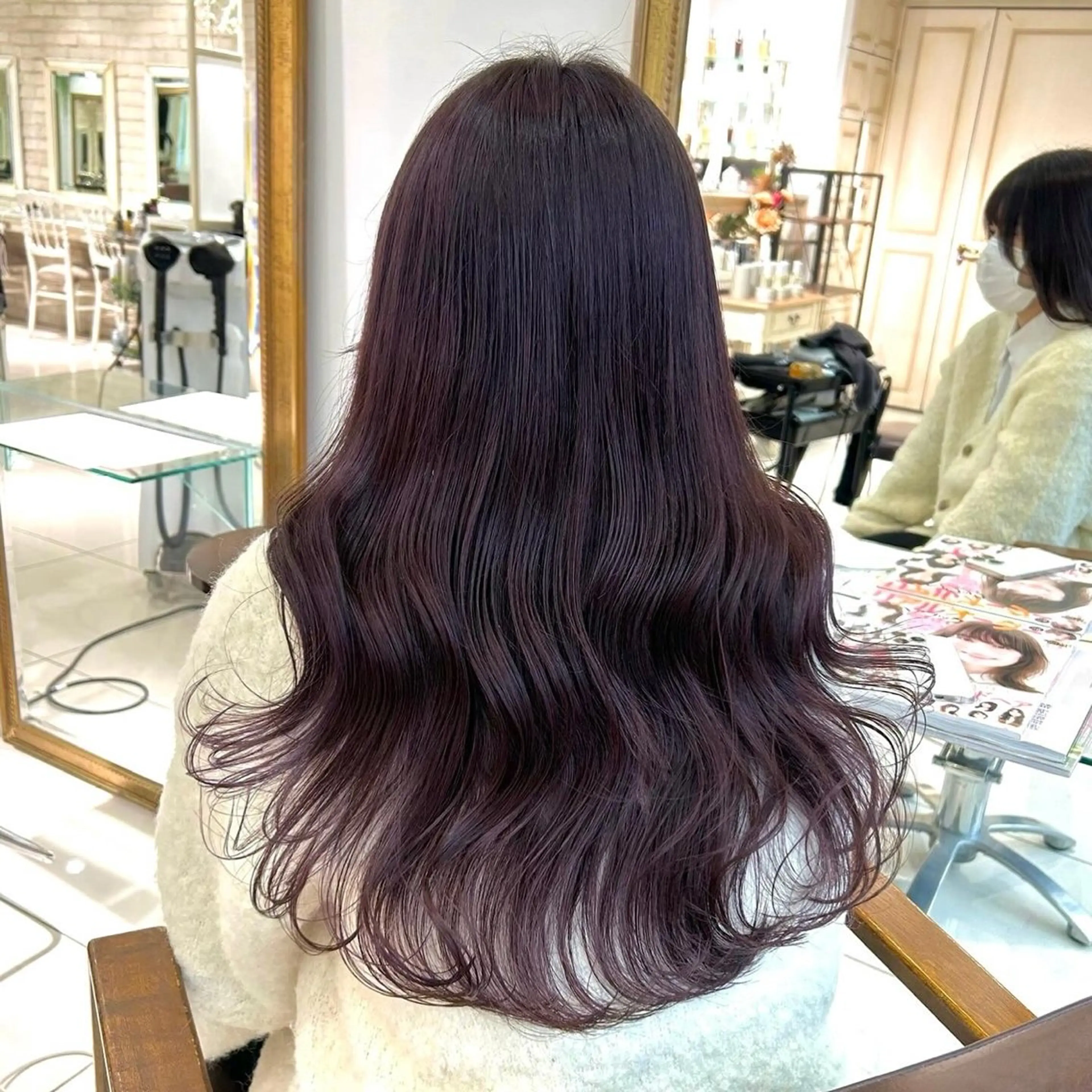 ロング カラー ヘアアレンジ ヘアカラー 透明感カラー ai🫧🪞のヘアスタイル