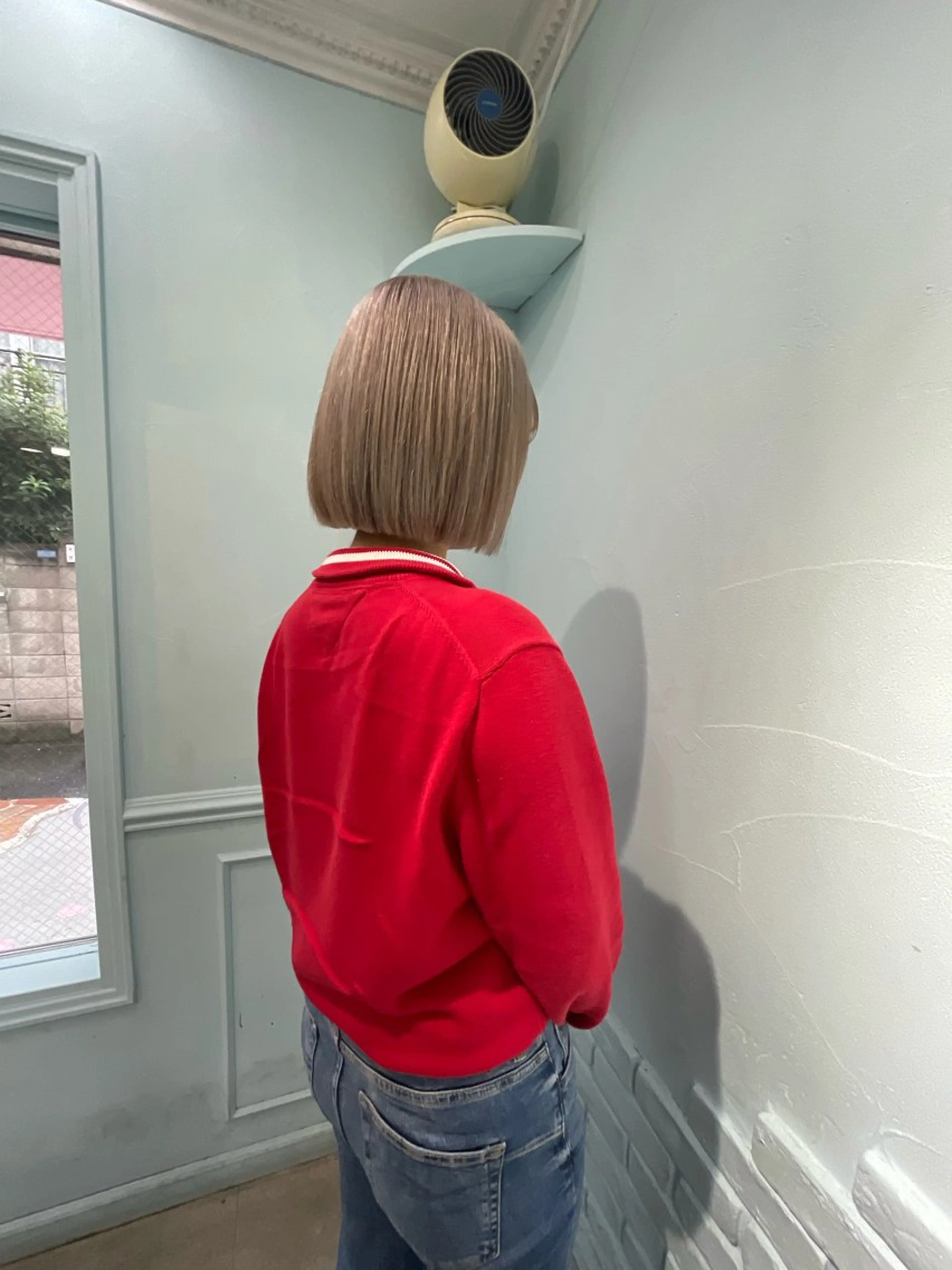 ショート カラー アッシュ アッシュグレー ベージュカラー ブリーチ ブロンド 【美髪ハイトーン】 髪質改善/大和🎀のヘアスタイル