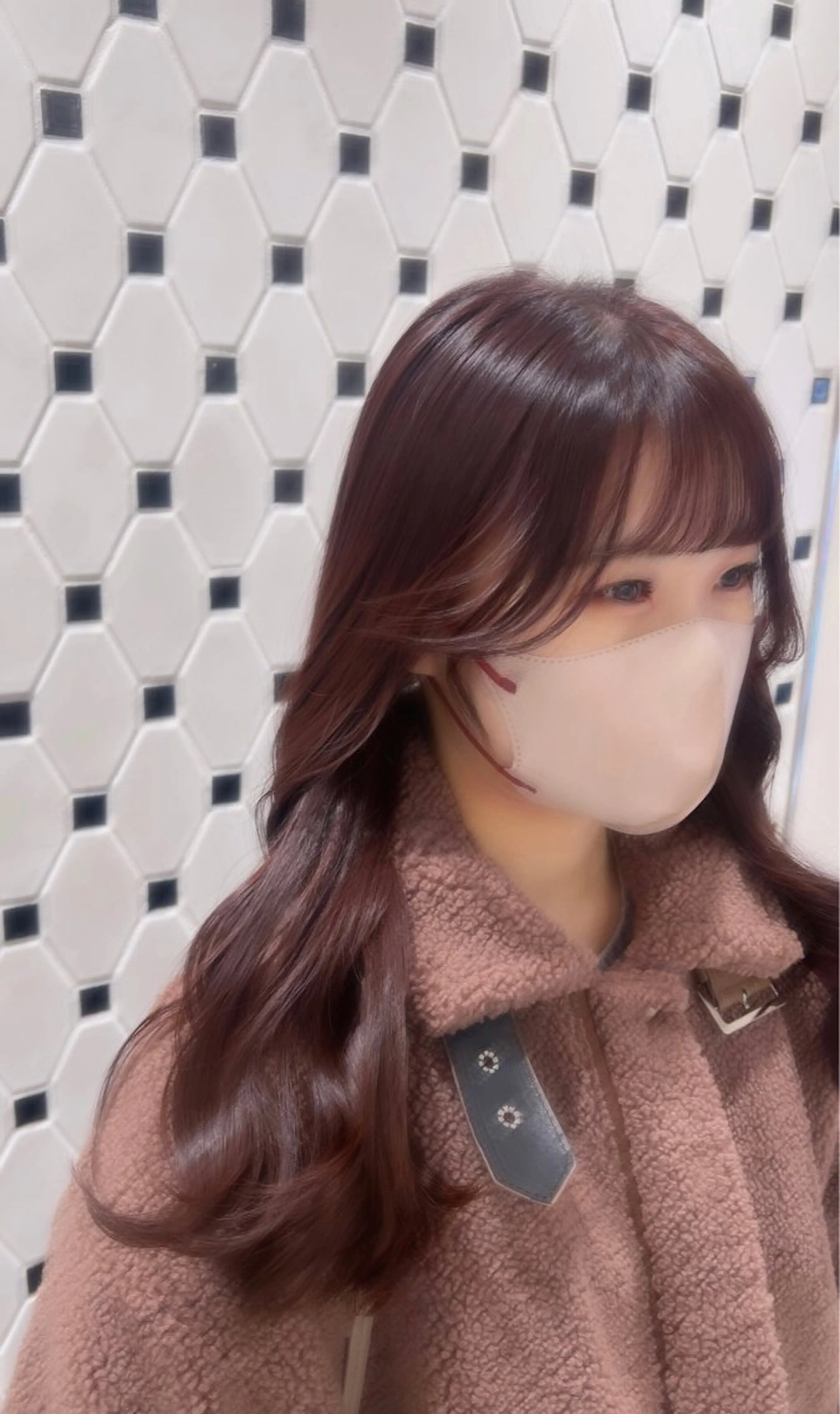 ロング カラー パーマ ヘアアレンジ 顔周り/透明感 🤍銀座RINOSEのヘアスタイル