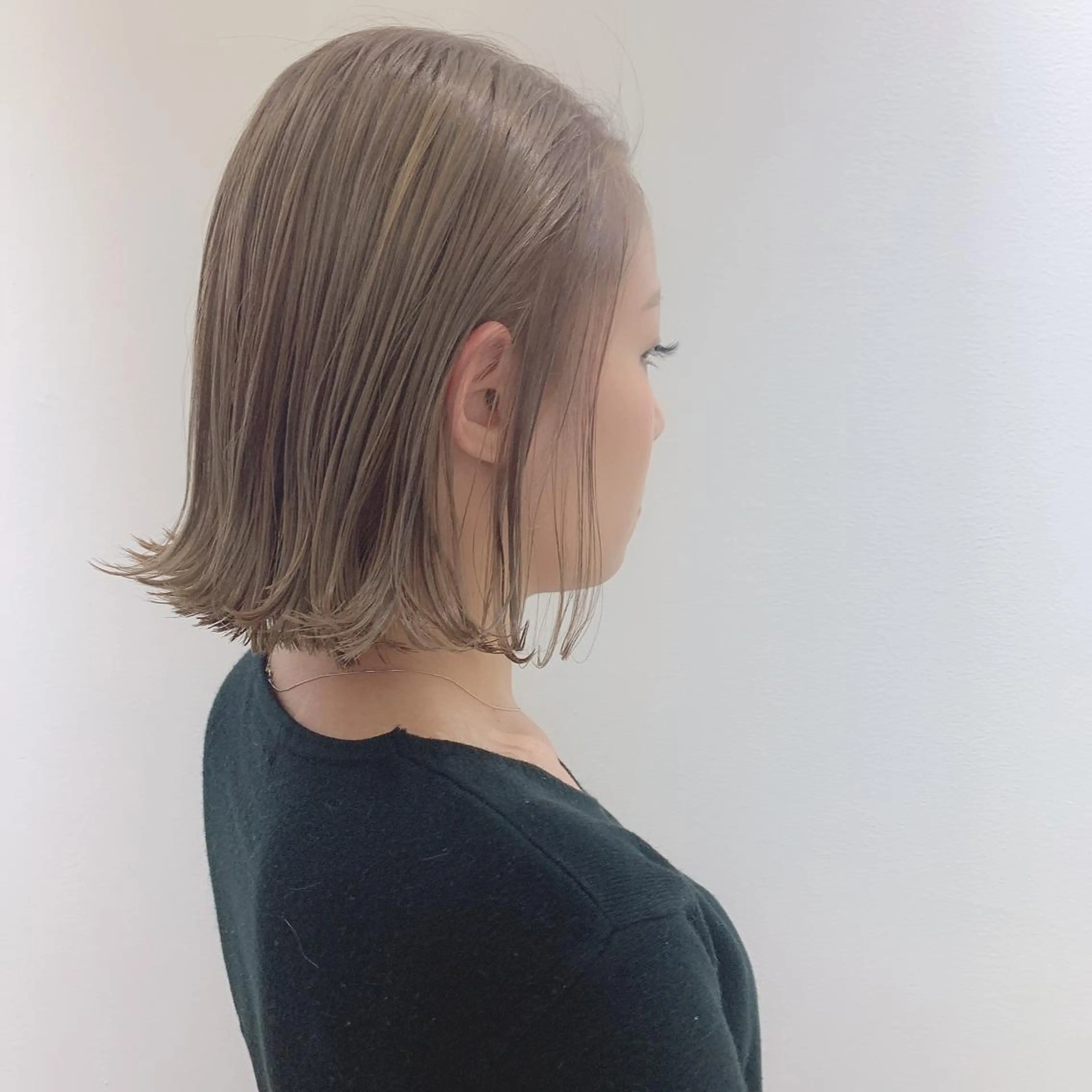 ミディアム ミディアムパーマ ボブ ハイライト 髪質改善 韓国風ヘア BRIDGE HAIR所属・BRIDGE あきらのヘアスタイル