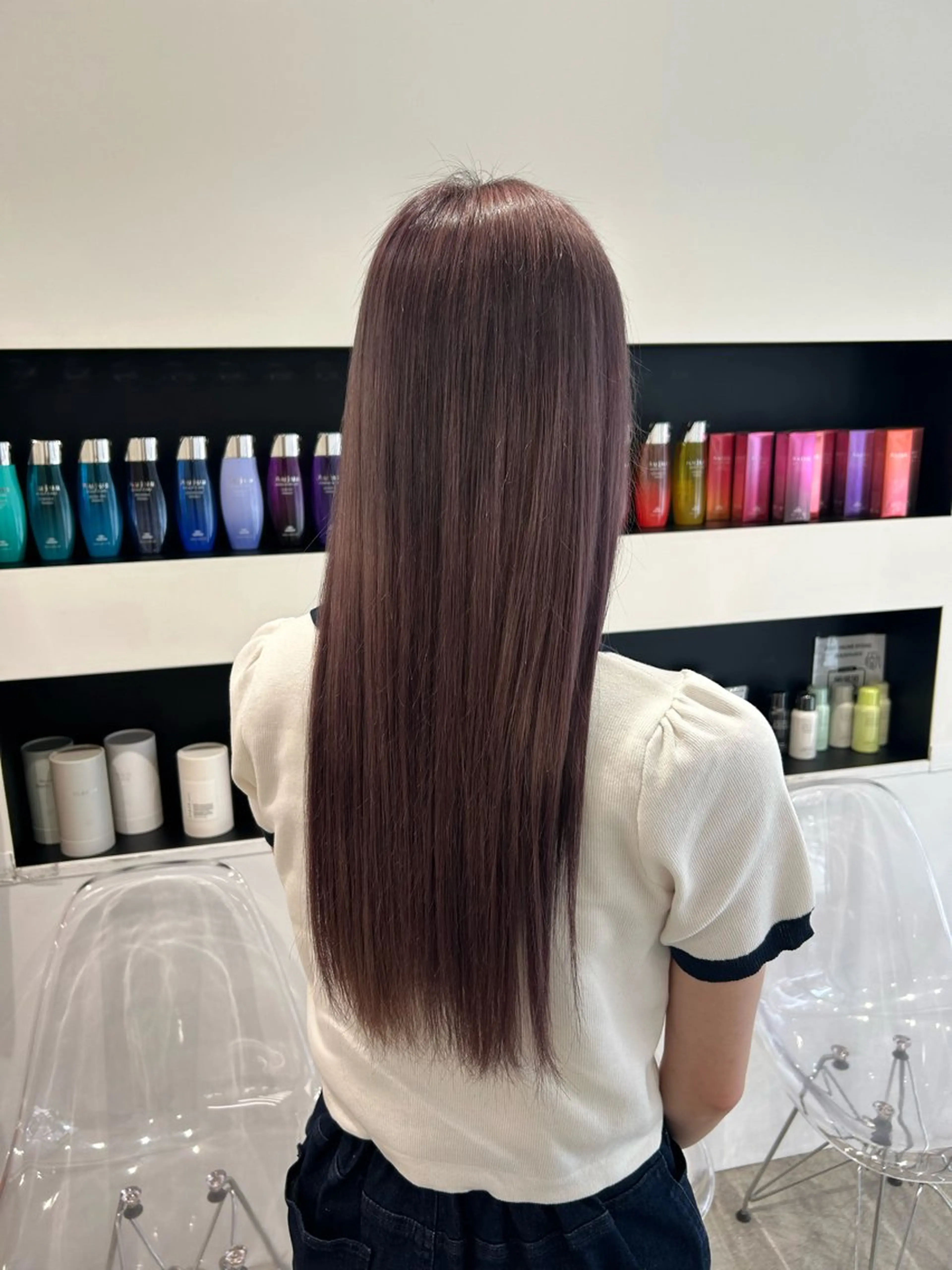 ロング ヘアカラー himari💜 暖色カラー/レイヤーのヘアスタイル