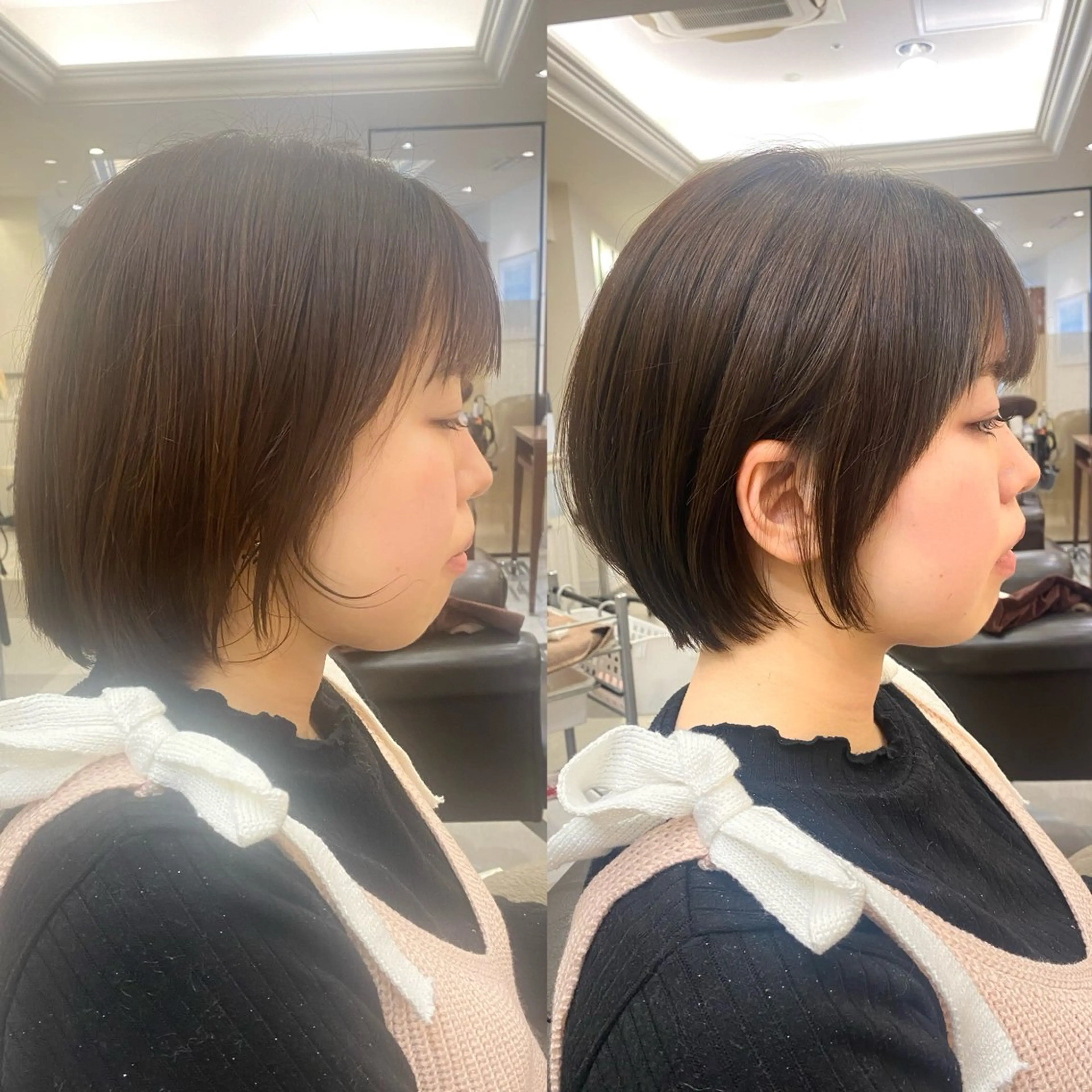 ショート カット ガレリアエレガンテ名駅店所属・【ショート/ボブ 丸みショート】深萱のヘアスタイル