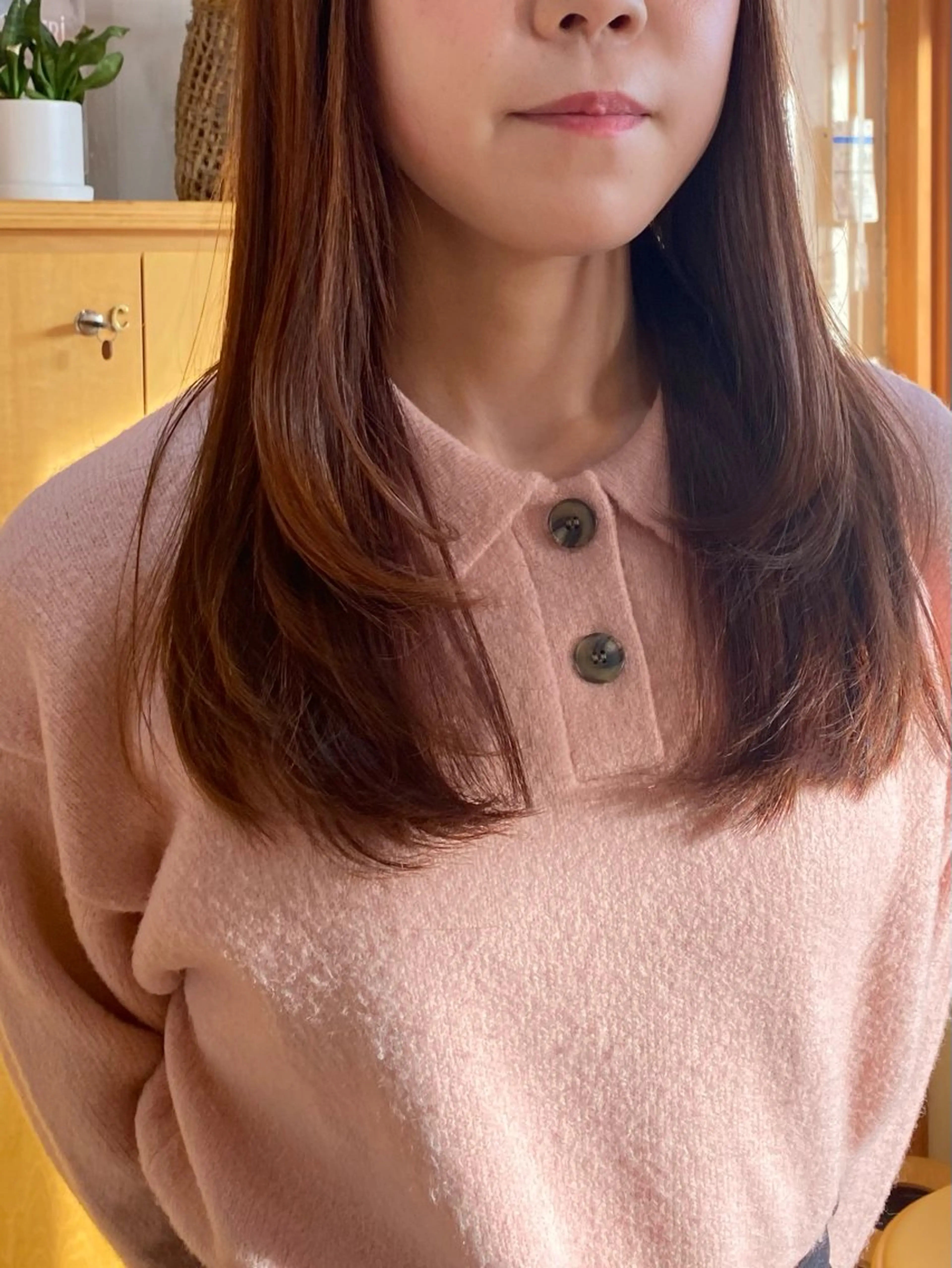 セミロング 艶カラー／ストレート かとうゆうき🍯のヘアスタイル