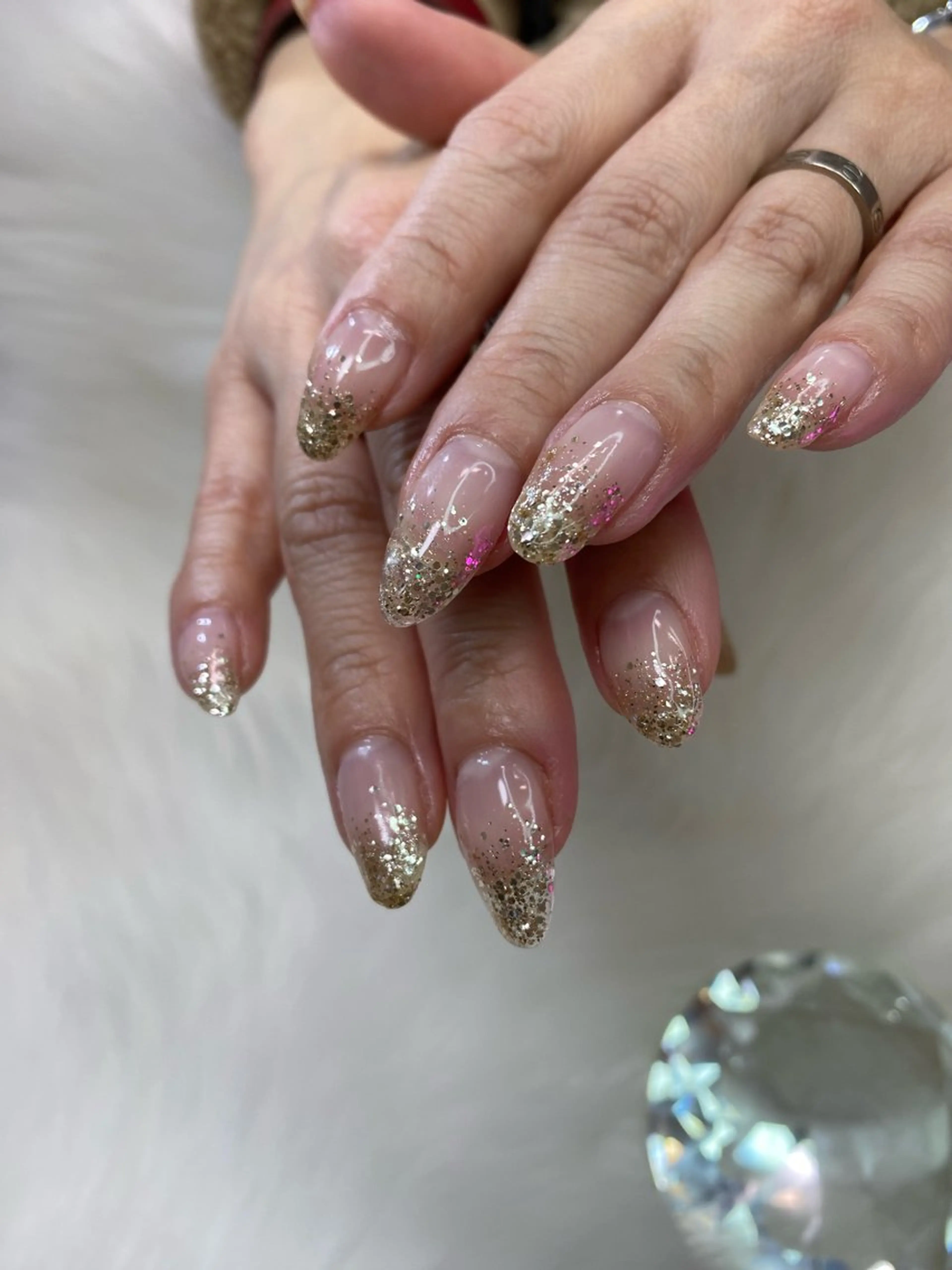 ネイル 長さ出し 𝐒. 𝐒𝐚𝐰𝐚のネイルデザイン