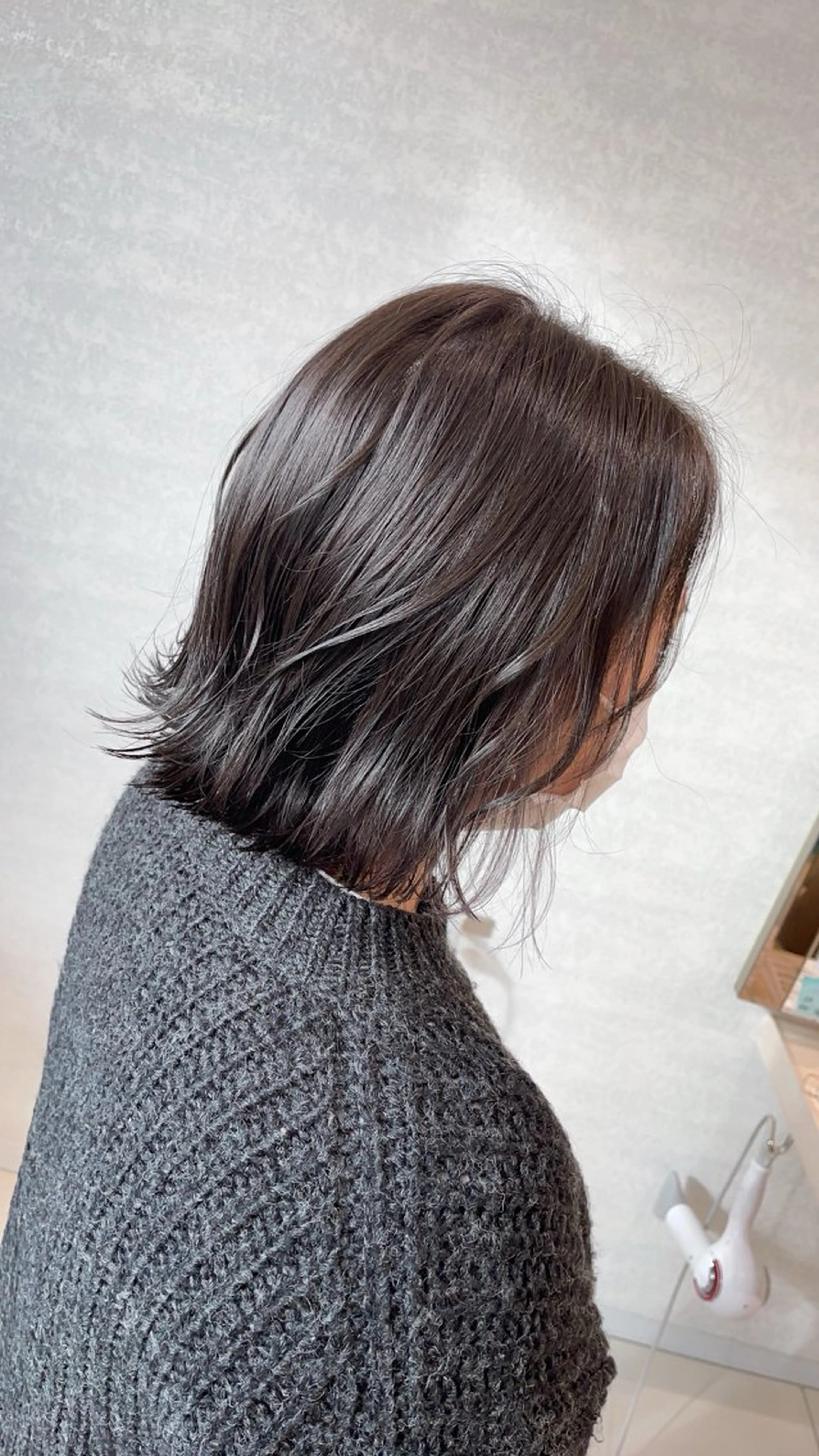 【暗すぎない暗カラー】ブリーチなしワンカラー🩵の写真