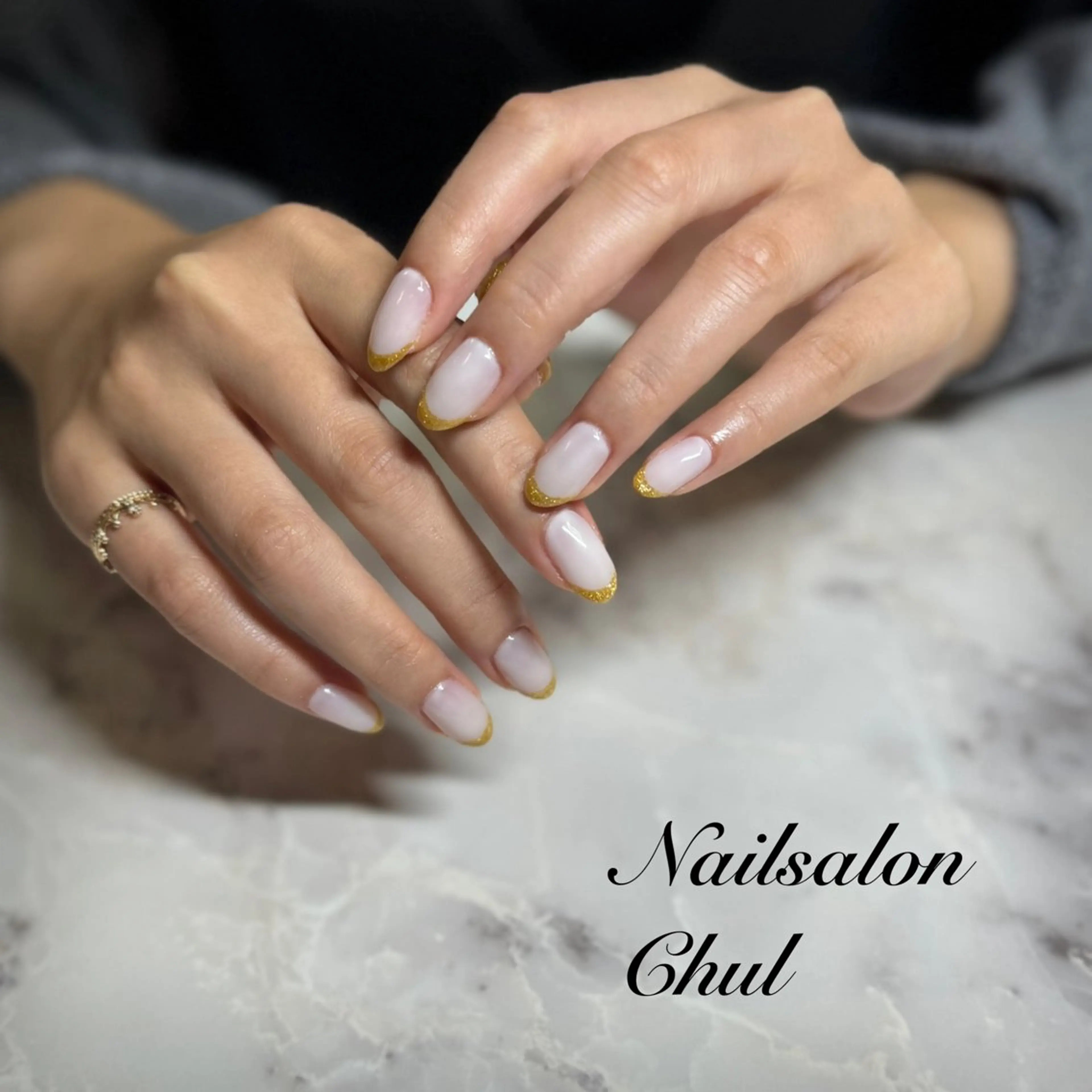 ネイル フレンチネイル ネイルサロン チュルのネイルデザイン