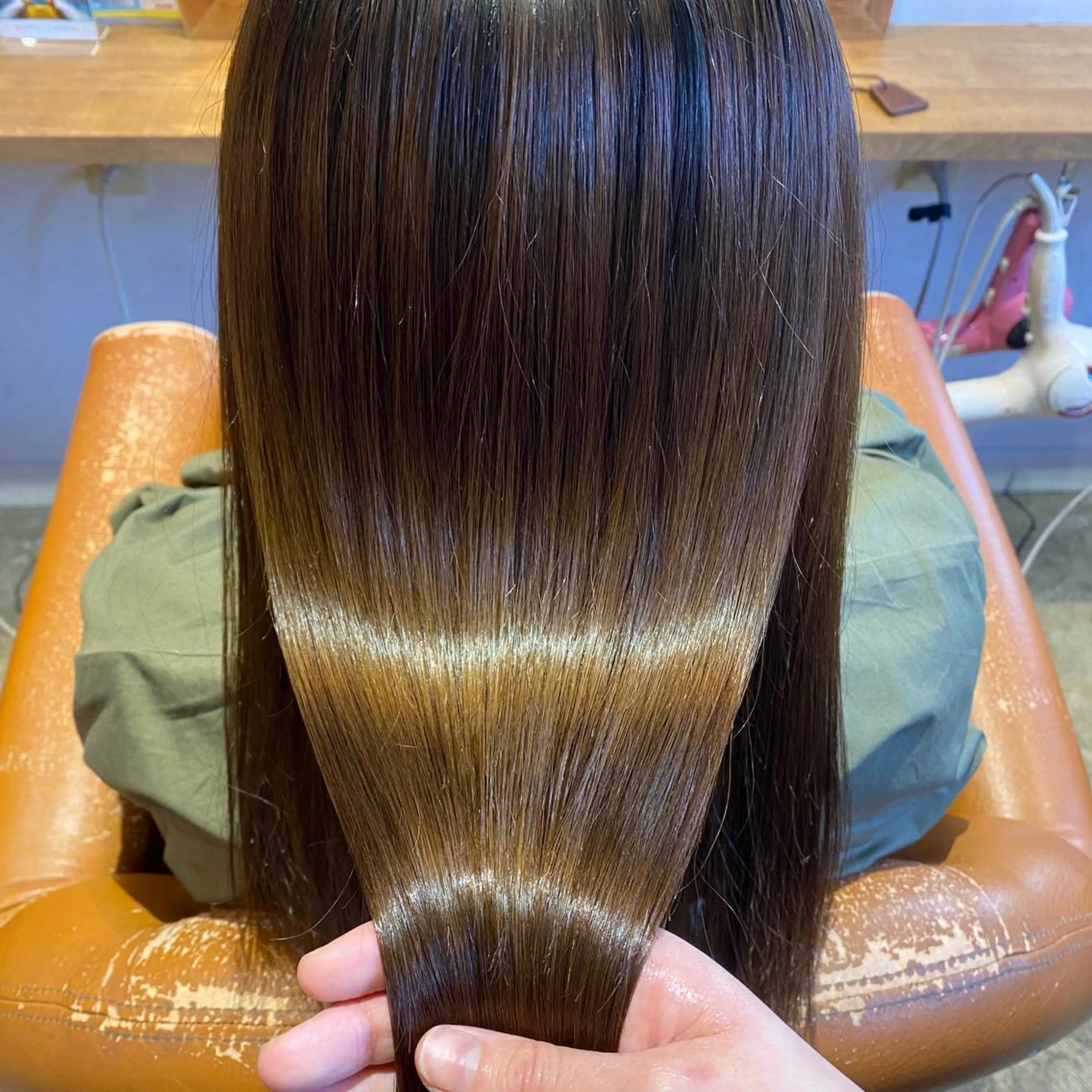 ロング カラー 髪質改善×矯正🫧 韓国ヘアasamiのヘアスタイル