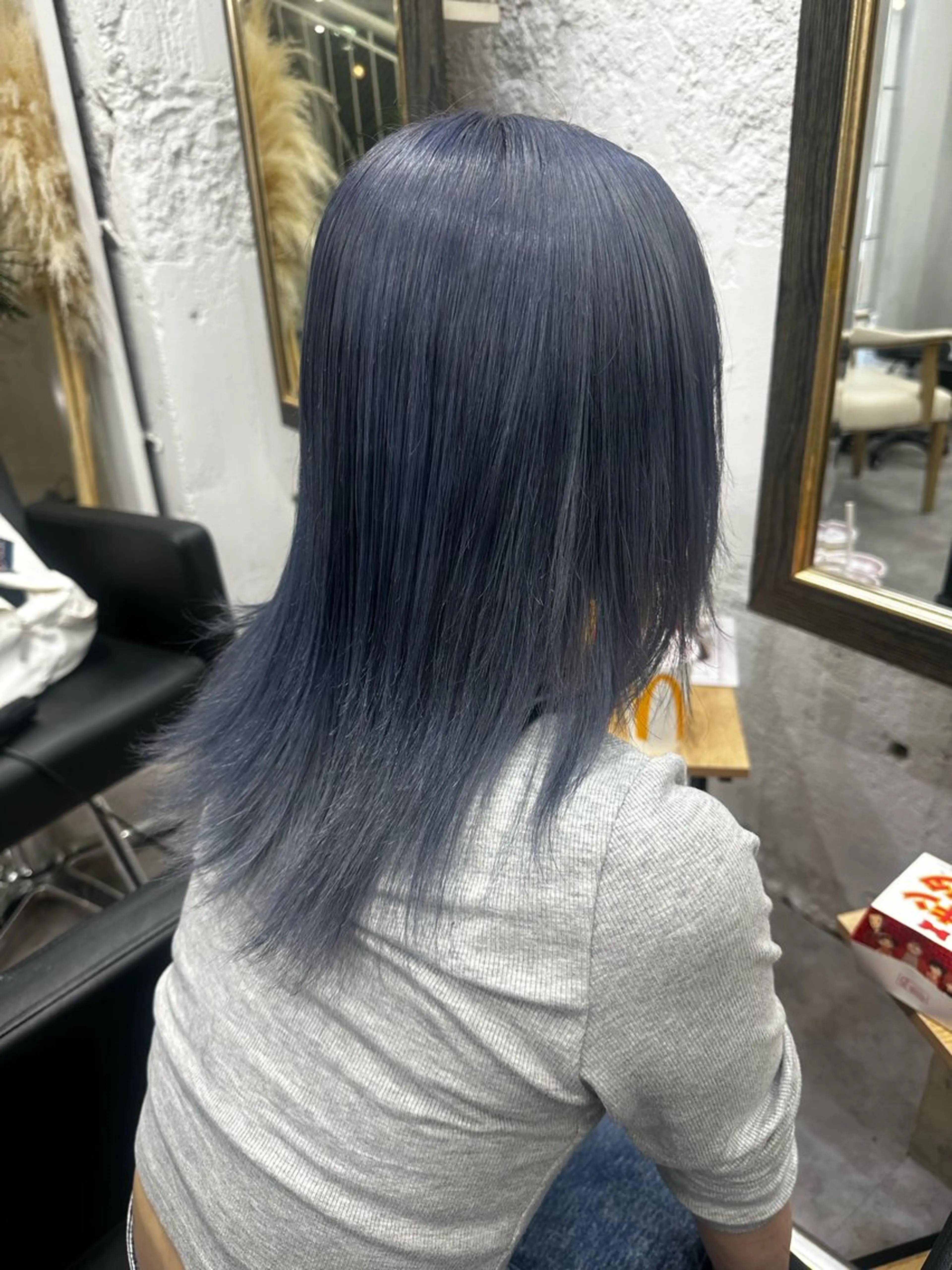 ミディアム カラー ハイトーン/ダブル カラー/akihoのヘアスタイル