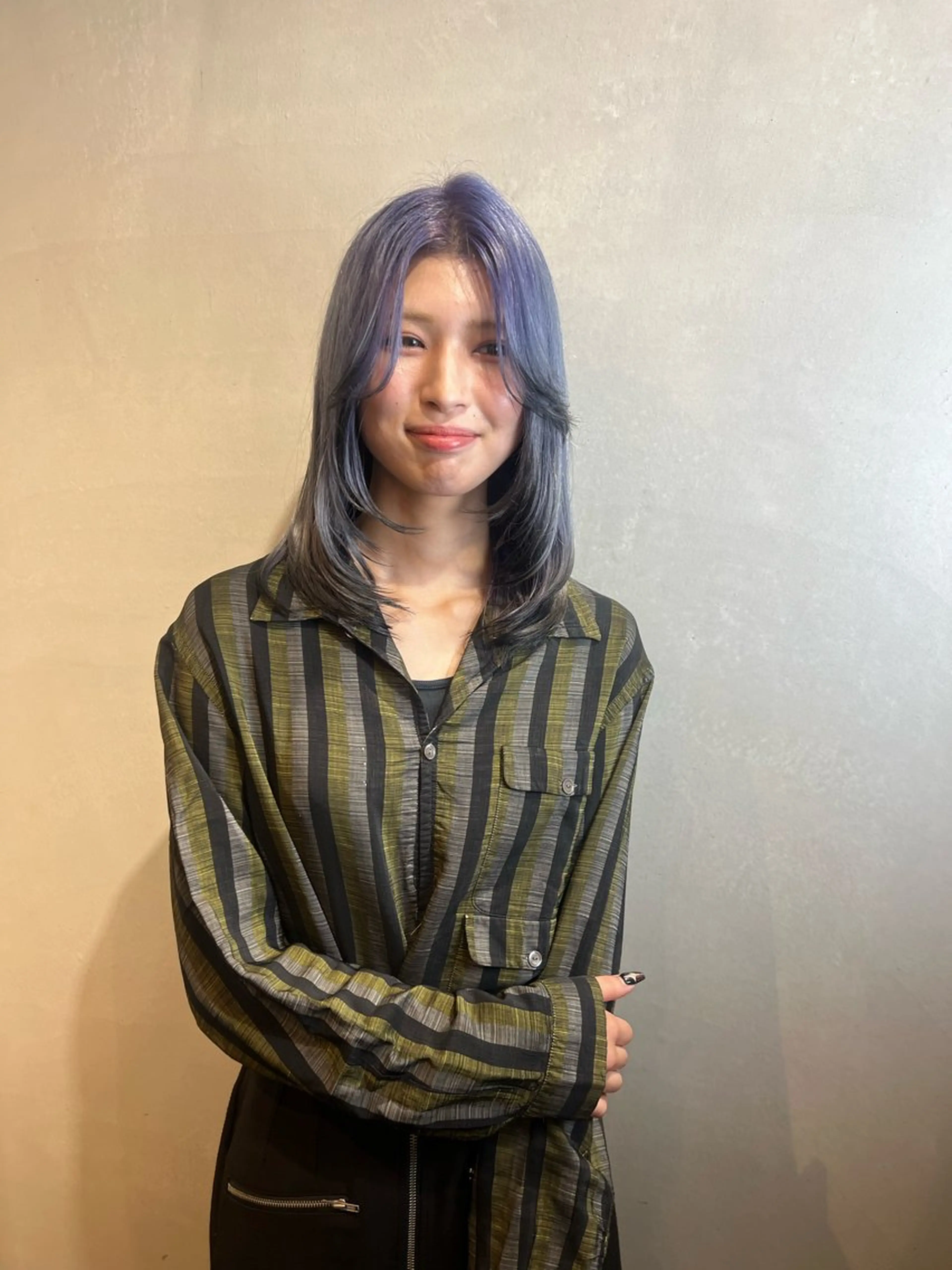 セミロング カラー ヘアカラー Aya/四条烏丸/ インナーカラーのヘアスタイル