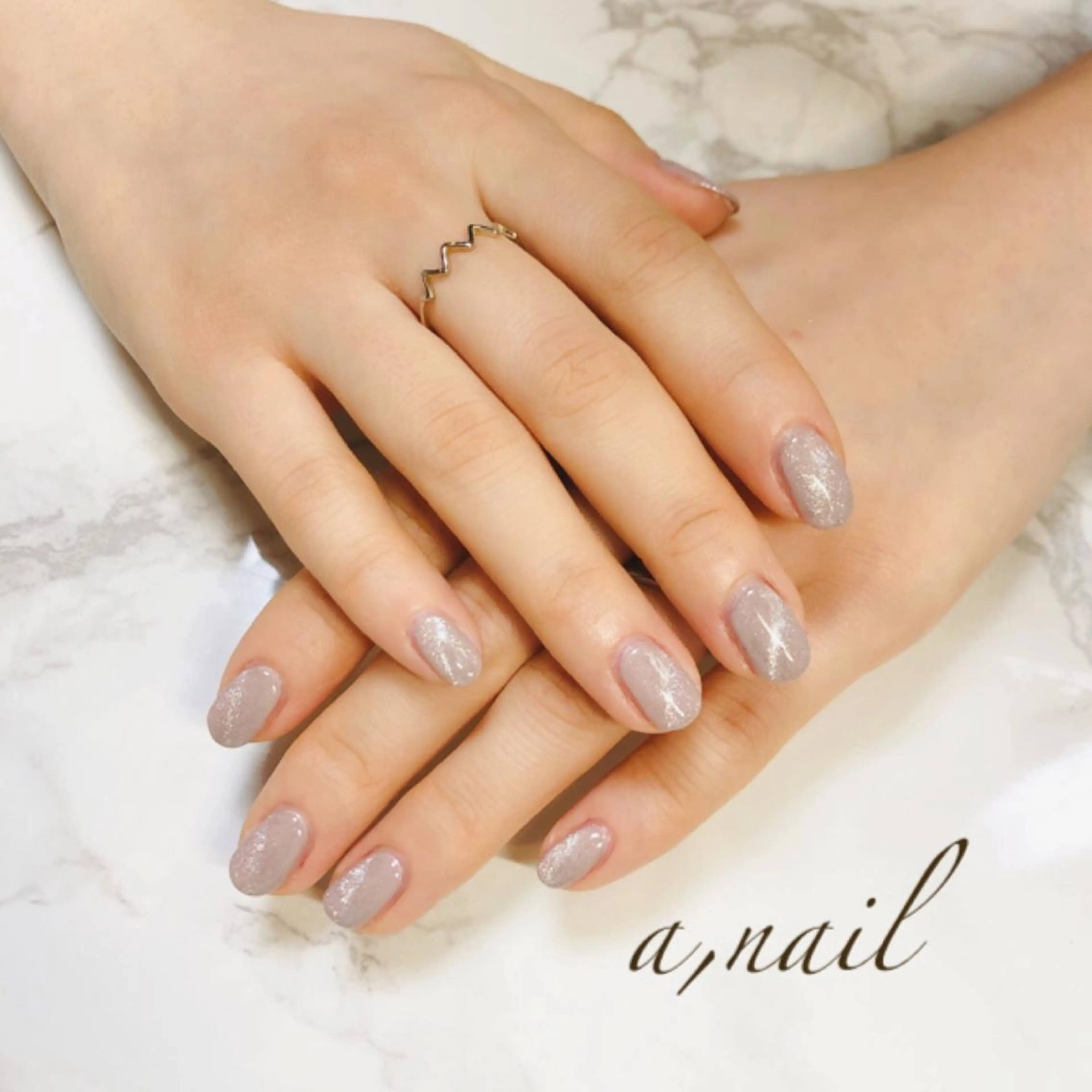 ネイル フットネイル ラメ(グリッター) マグネットネイル ニュアンスネイル オフィスネイル ハンドネイル ネイルサロン エーネイルのネイルデザイン