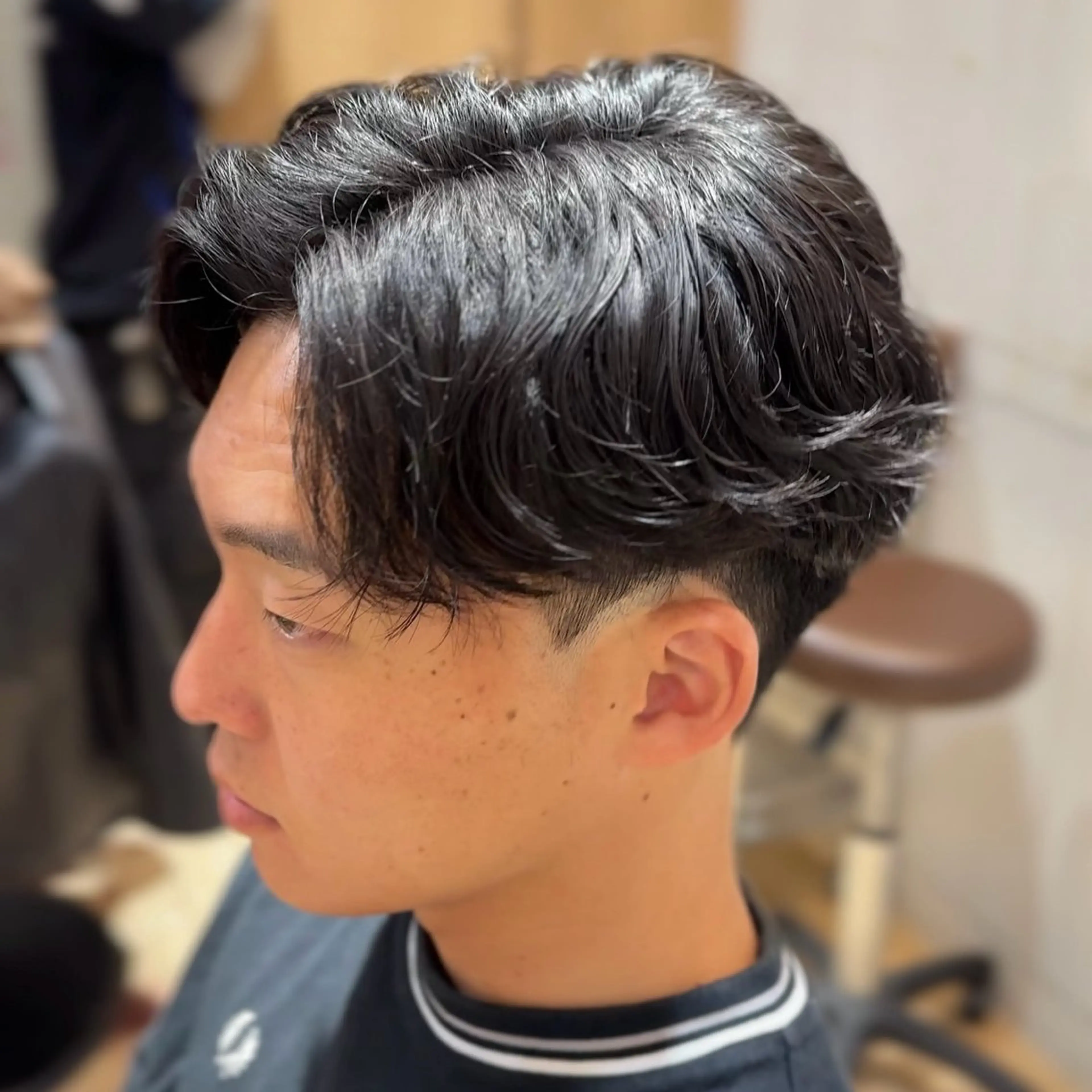 メンズ カット パーマ メンズカット/毛流れ メンズパーマ/ヤナイのヘアスタイル