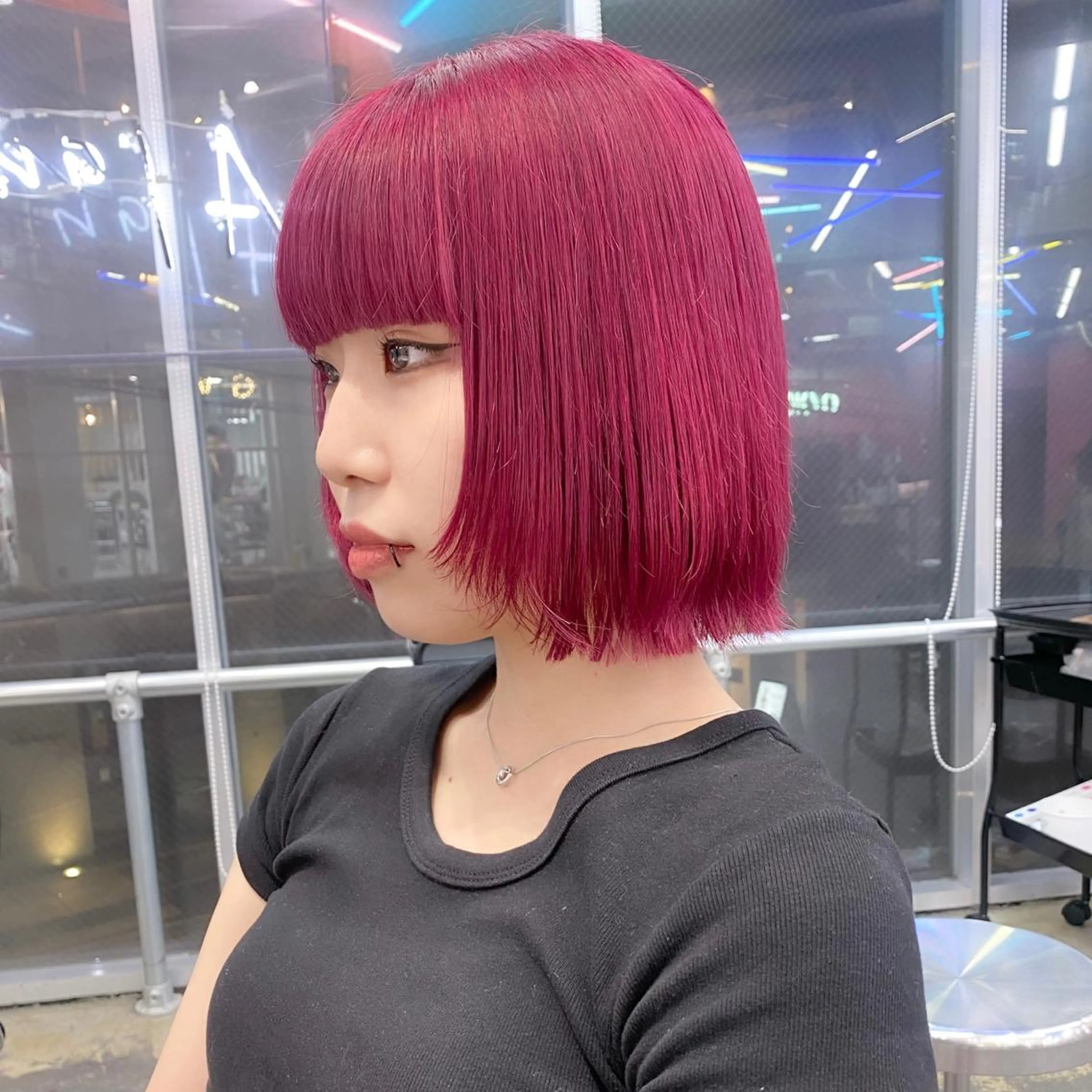 ミディアム カラー 💗💗韓国レイヤー yu-ki💗💗のヘアスタイル