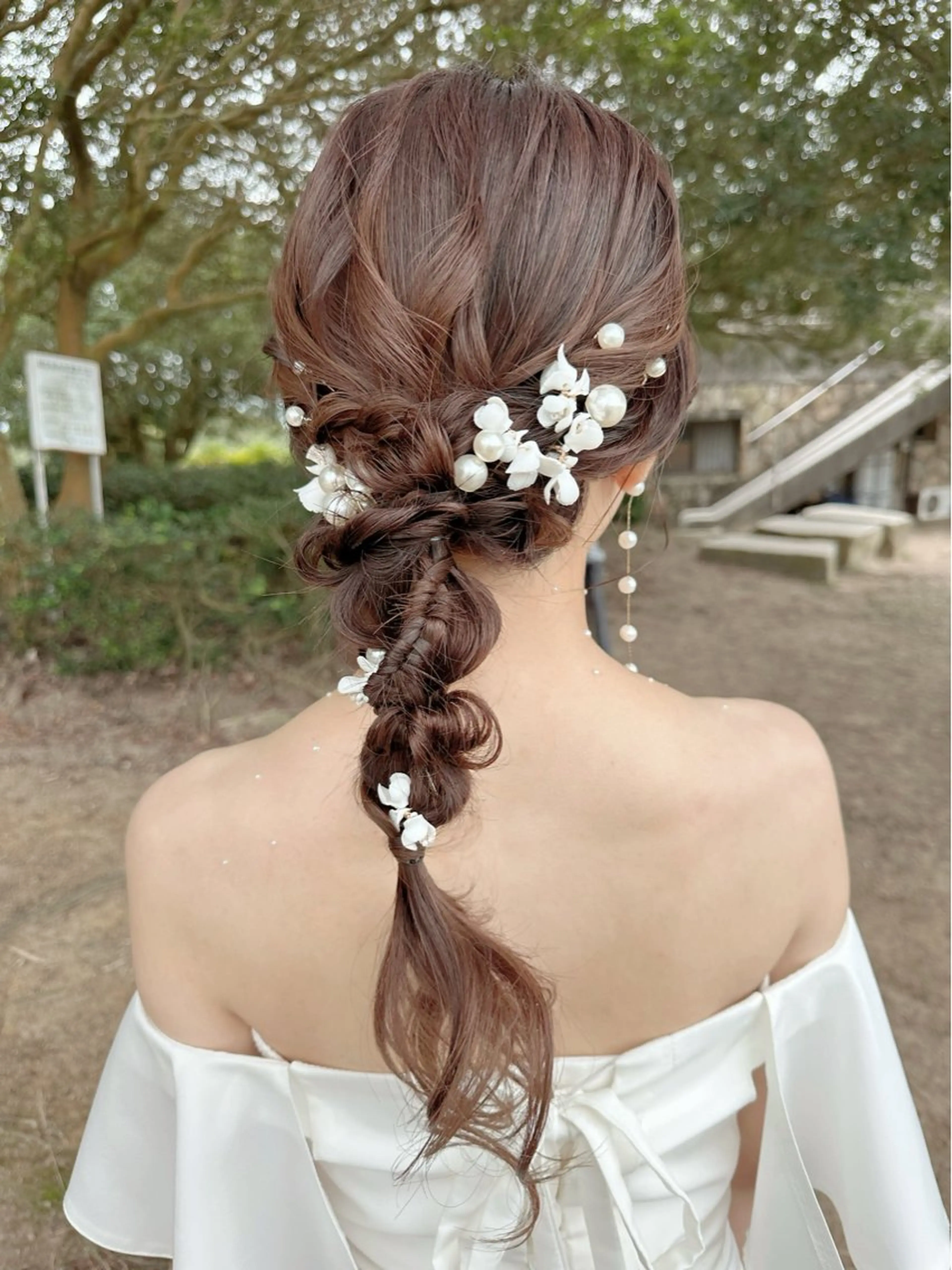 ヘアアレンジ 結婚式・ブライダル ヘアセット GRANLUSSO 〜グランルッソ駅前店所属・木口 嘉美のヘアスタイル