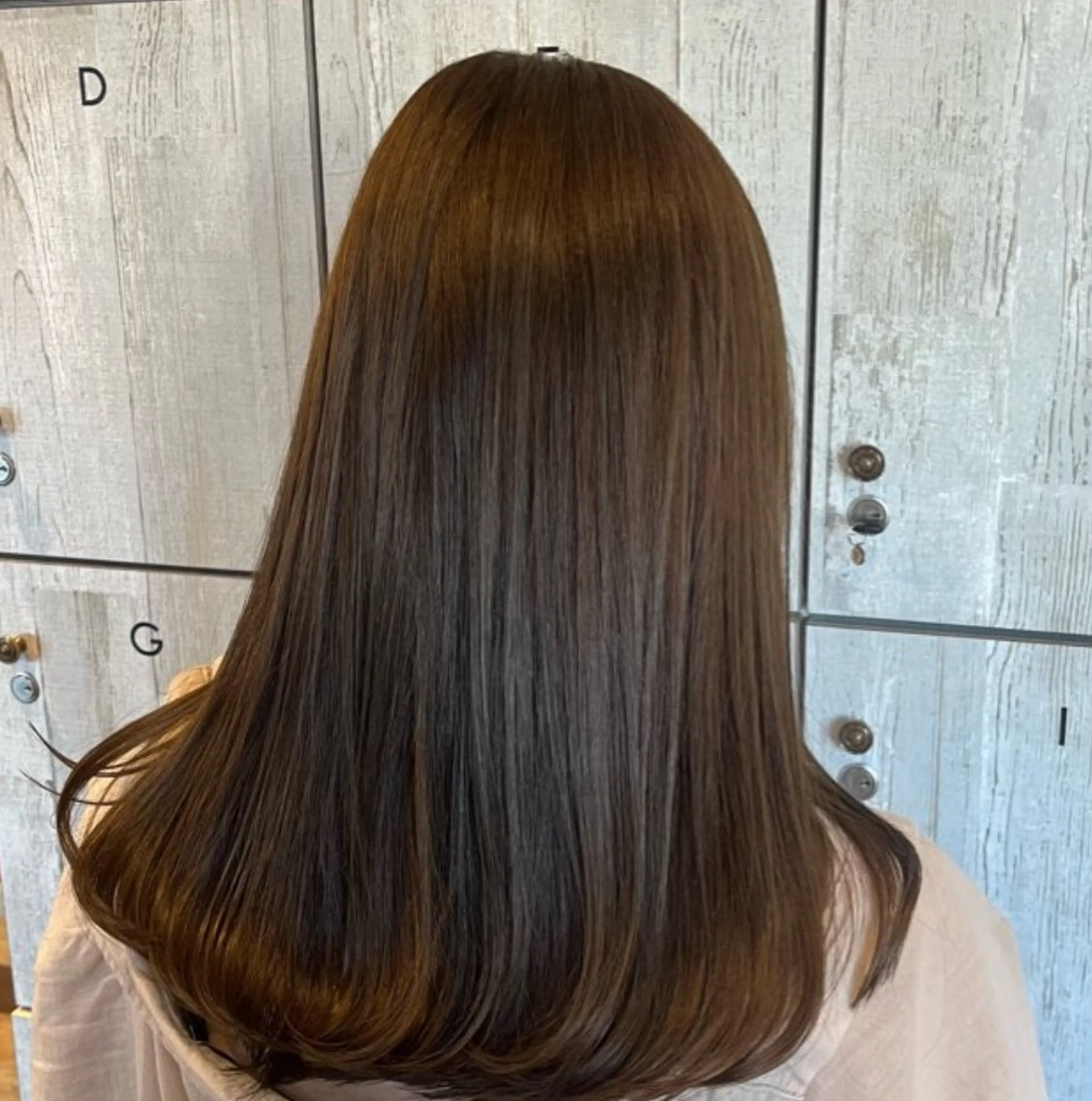 ロング カラー ケアカラー 髪質改善 ロング トリートメント 透明感カラー/ くびれヘア/ユウユのヘアスタイル