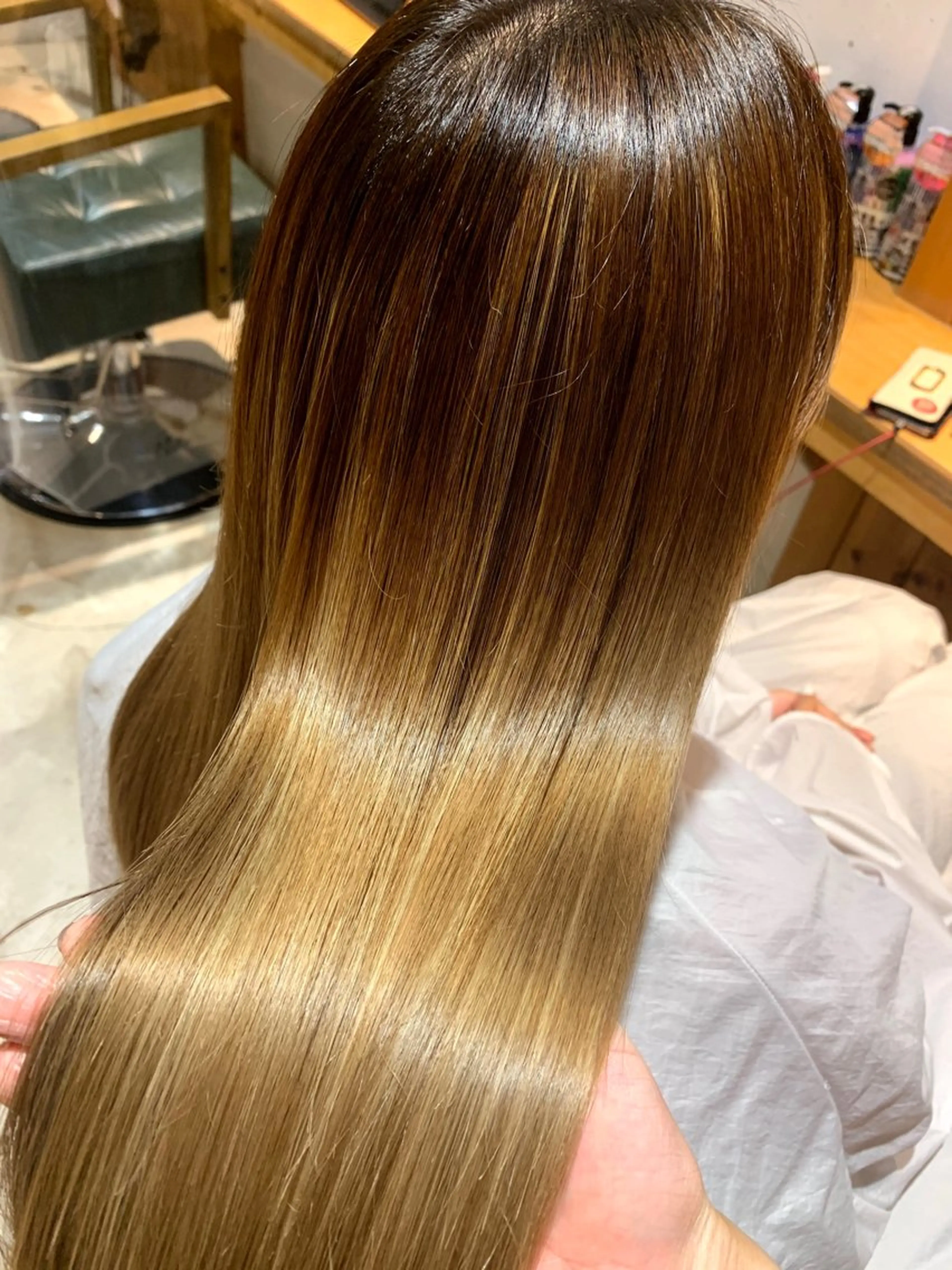 セミロング 髪質改善/縮毛/新宿 🫧SUZUKA🫧のヘアスタイル