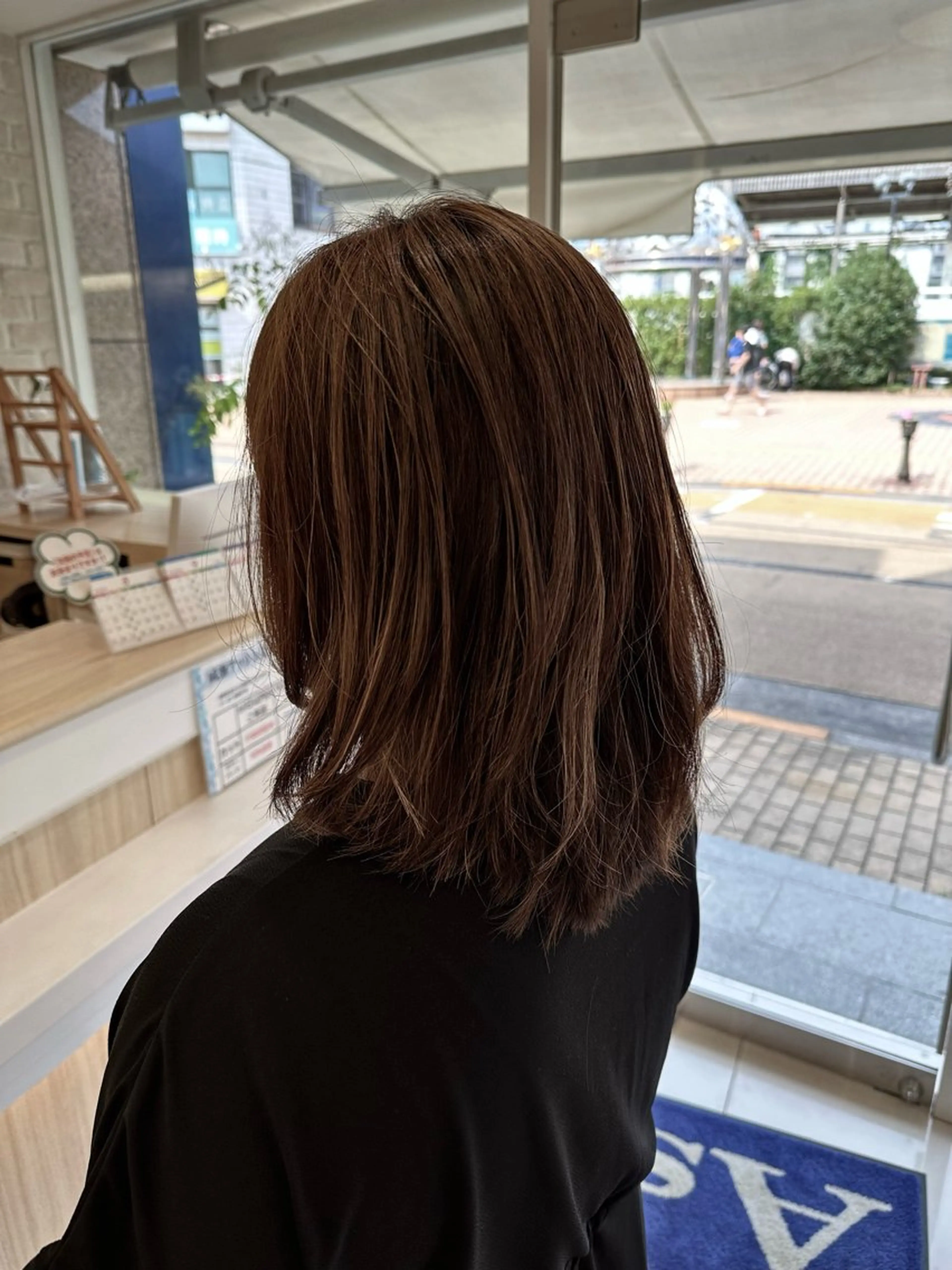 ミディアム カラー ボブ•ショートカット 草野太一のヘアスタイル