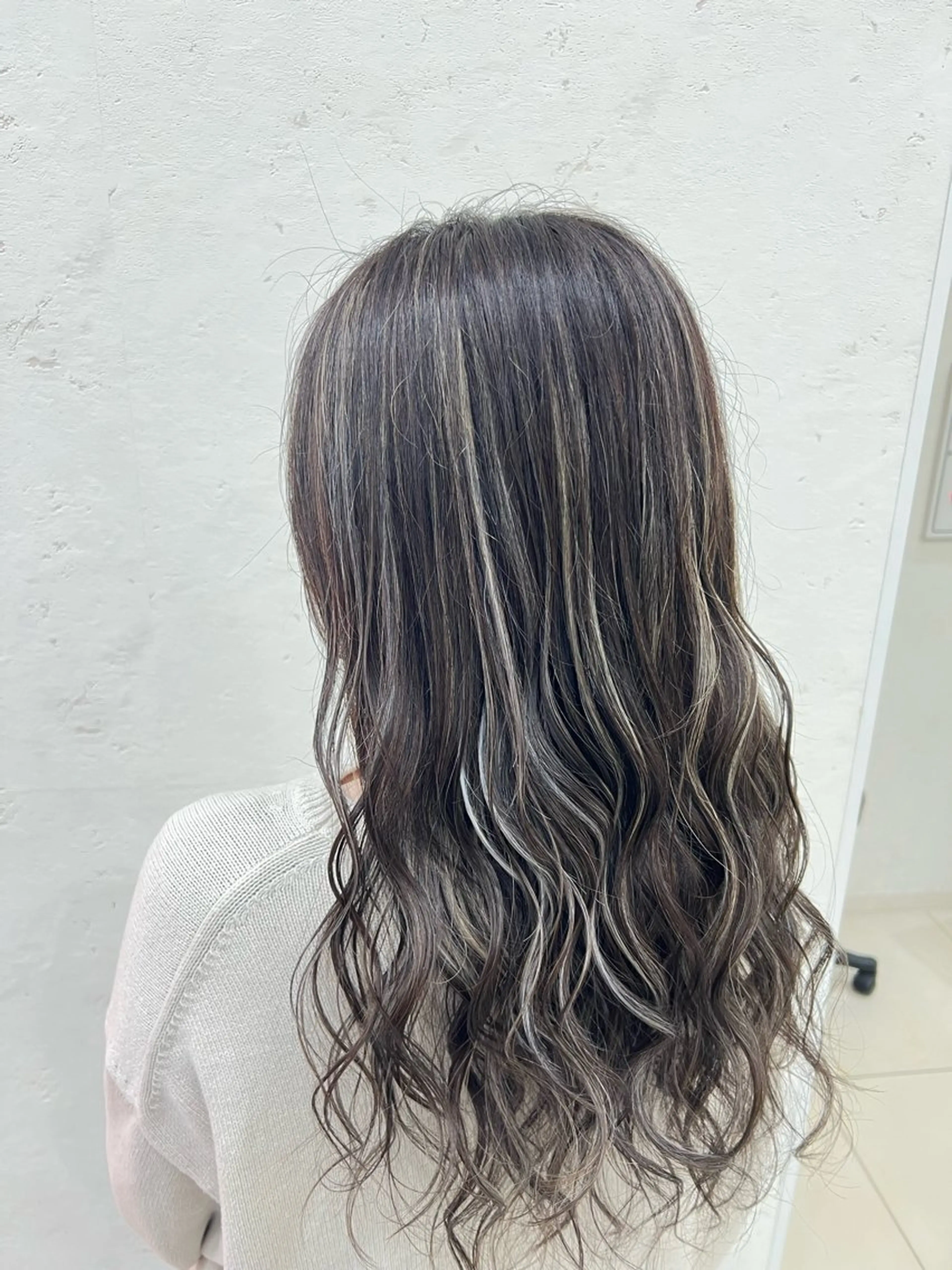 ロング カラー ヘアカラー 太白区/白髪ぼかし ハイライト/千葉達人のヘアスタイル