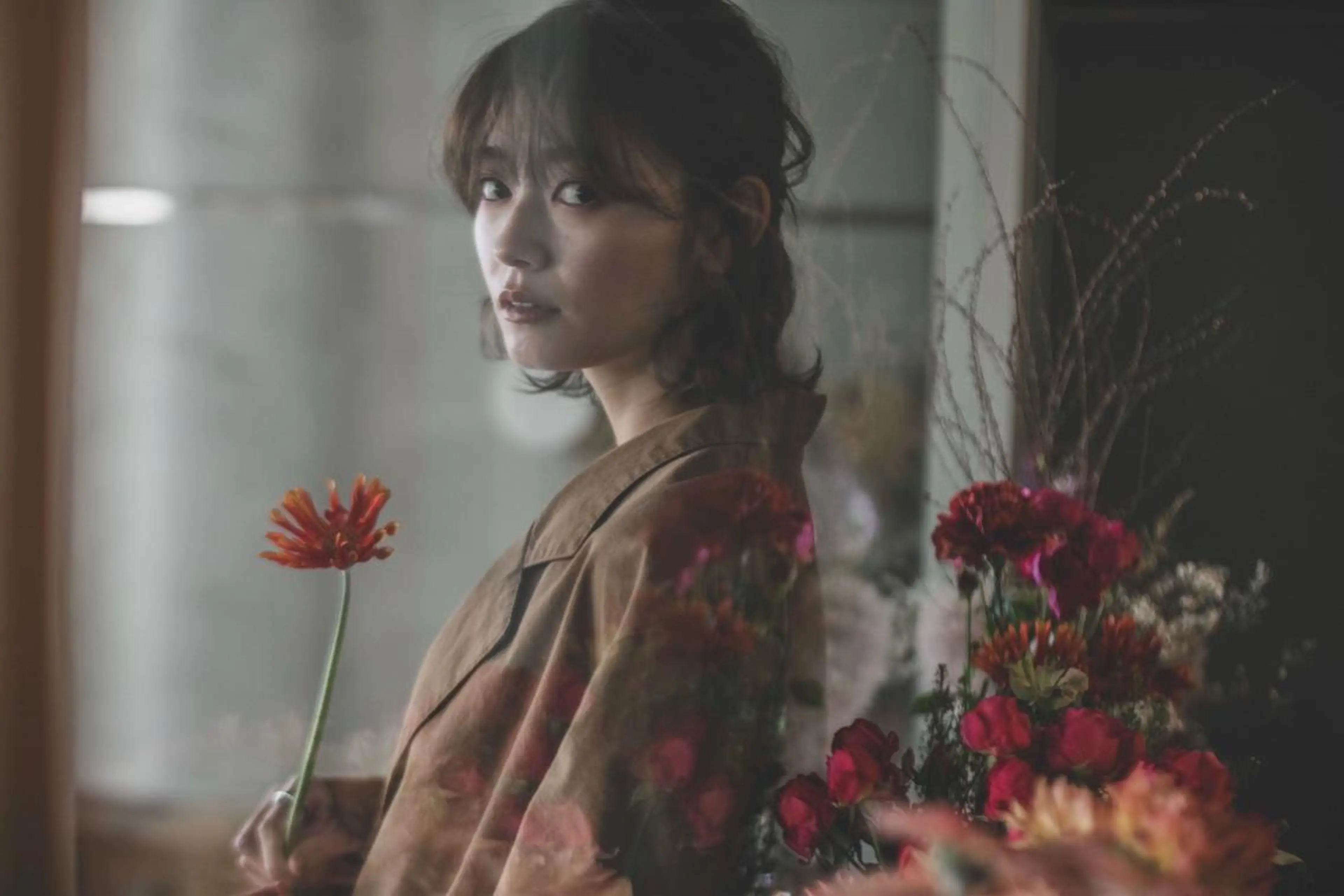 ミディアム カラー 永田 崇のヘアスタイル