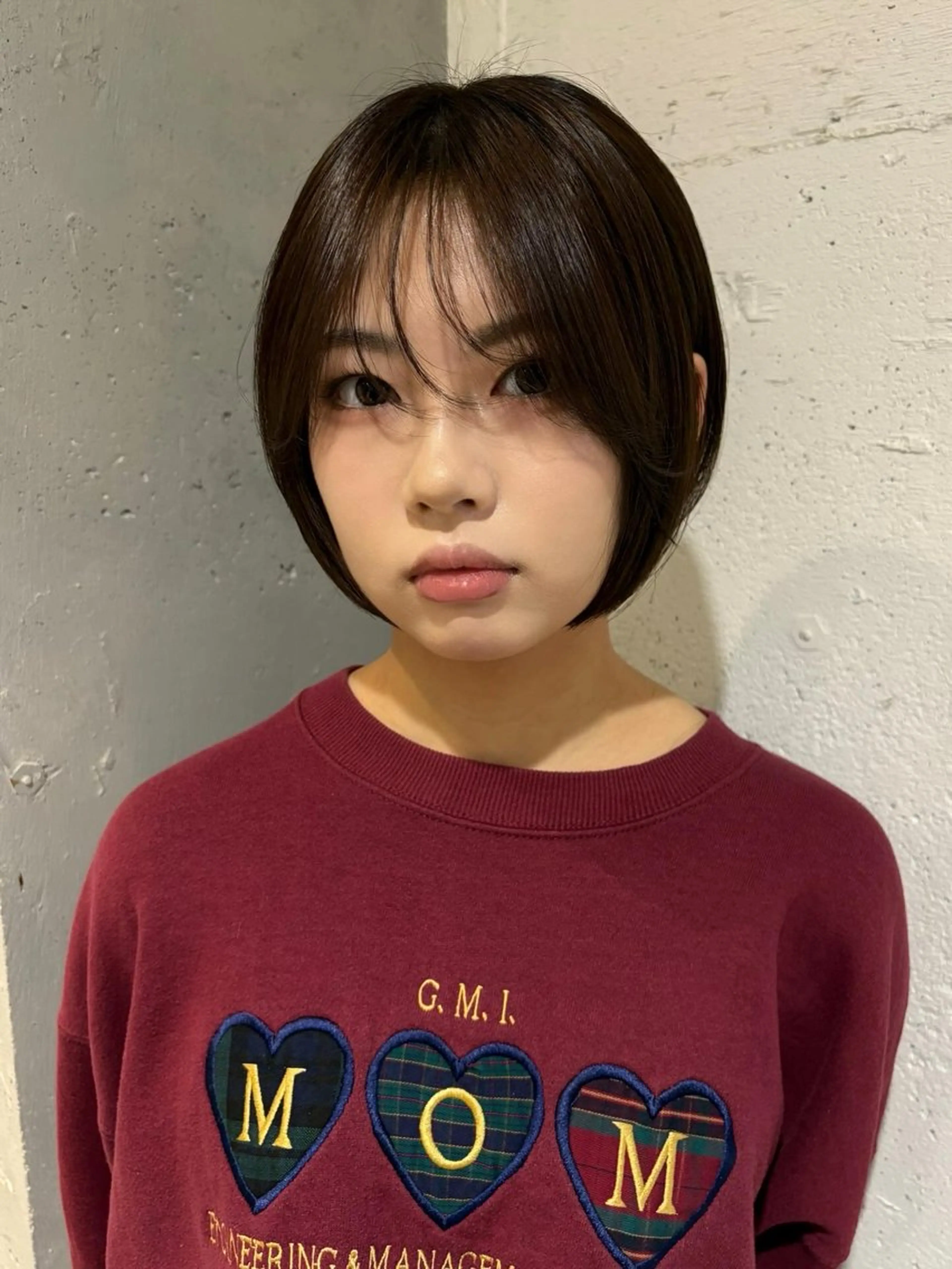 ショート カラー ボブ カット ヘアカラー トリートメント Juna✂️ レイヤー / ボブのヘアスタイル