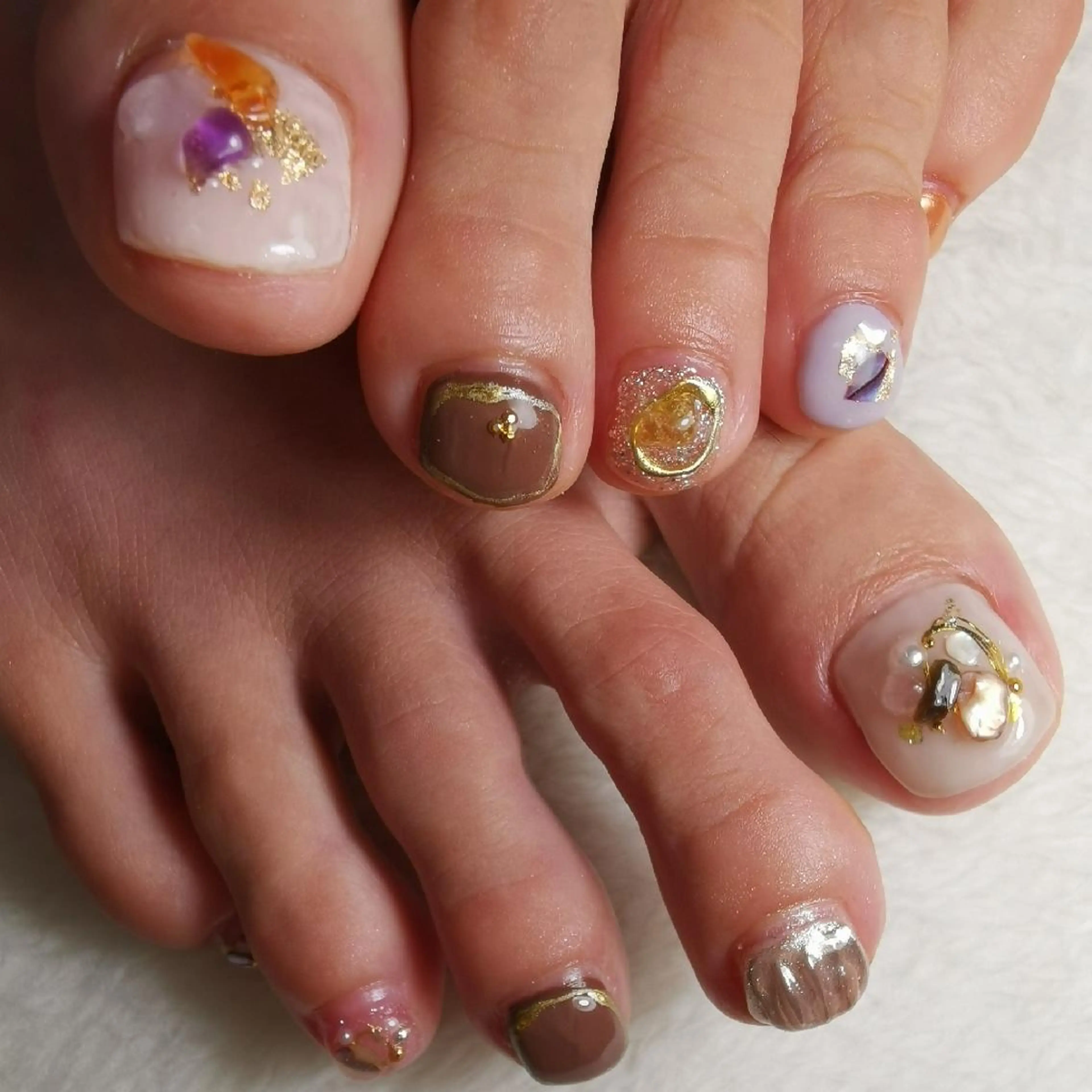 ネイル 持ち込み フットネイル reve あやののネイルデザイン