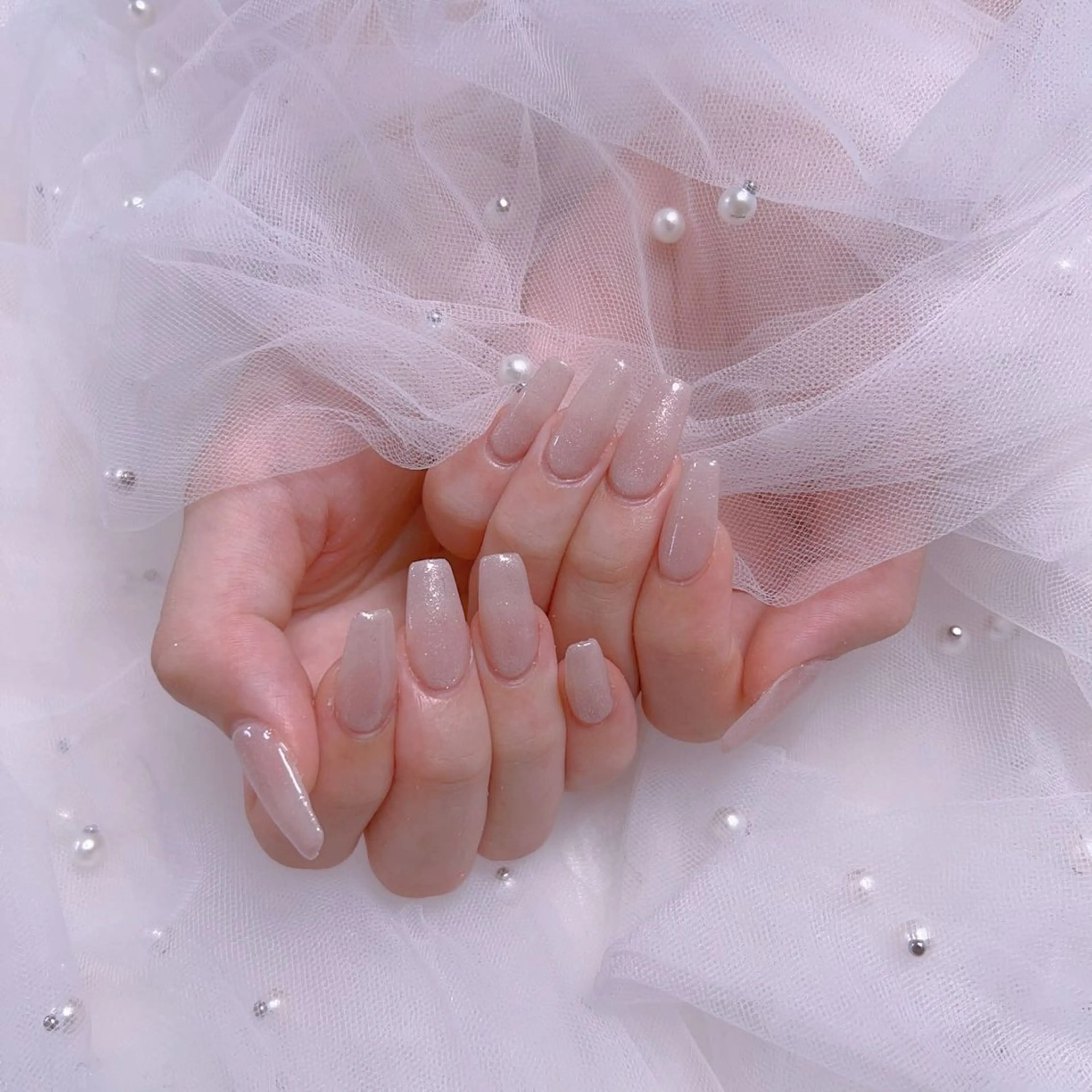 ネイル フレンチネイル ジェルネイル ハート 韓国ネイル マグネットネイル ハンドネイル ネイルサロン lotusのネイルデザイン