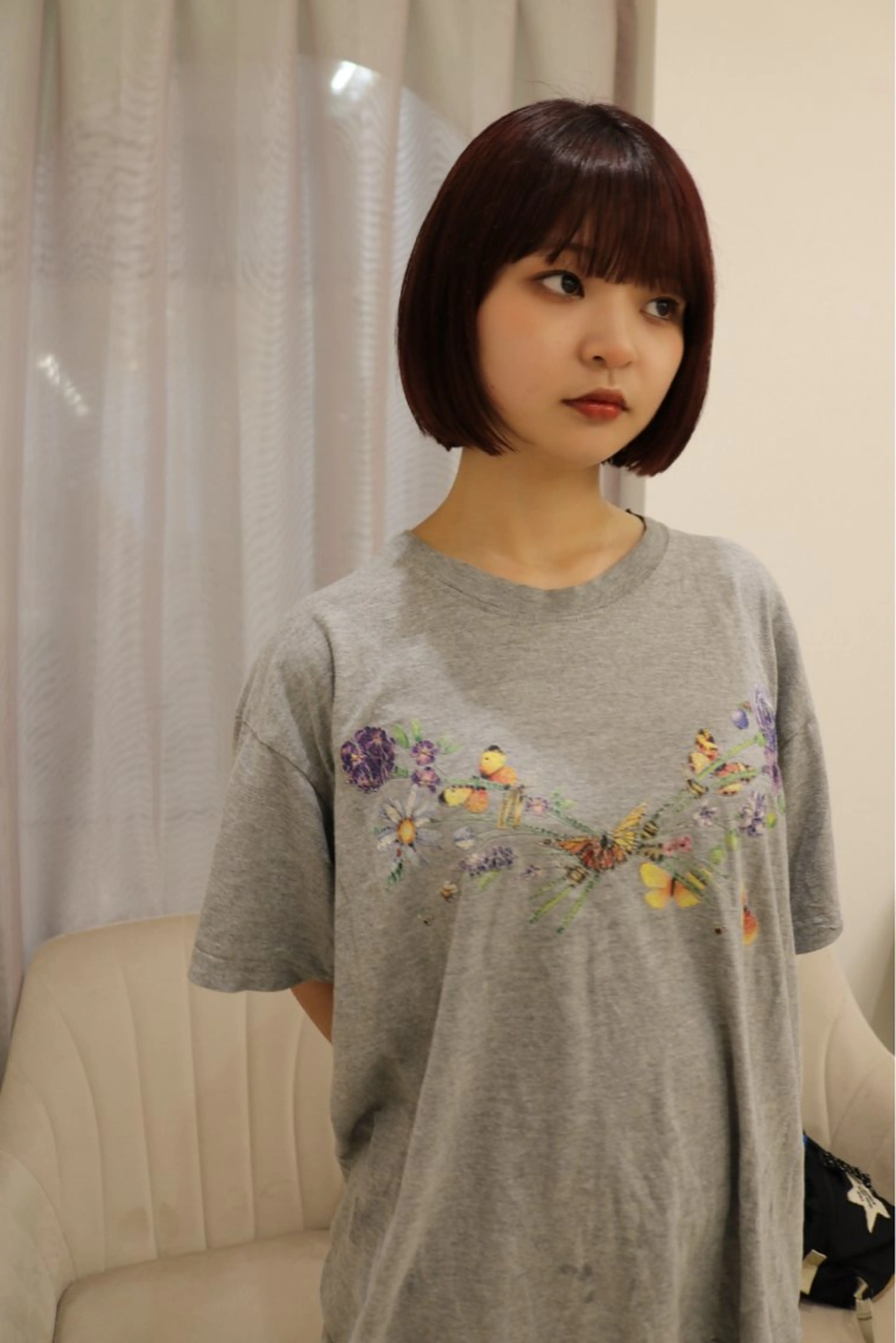 ショート カラー カット ヘアカラー トリートメント 松村 澪里のヘアスタイル