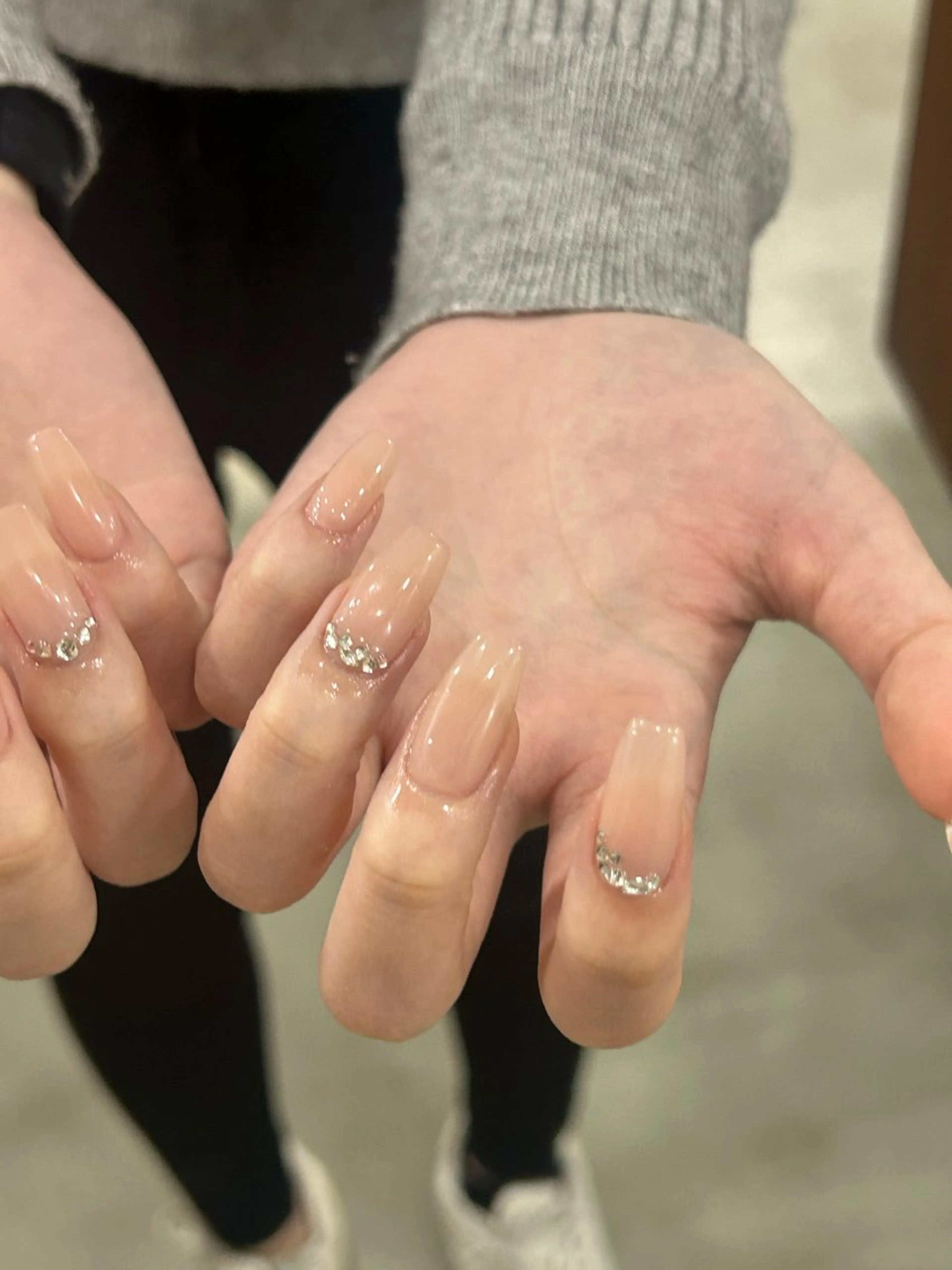 長さ出し10本💅ワンカラーorラメグラデーション(オフ無し)⚠️アート不可の写真