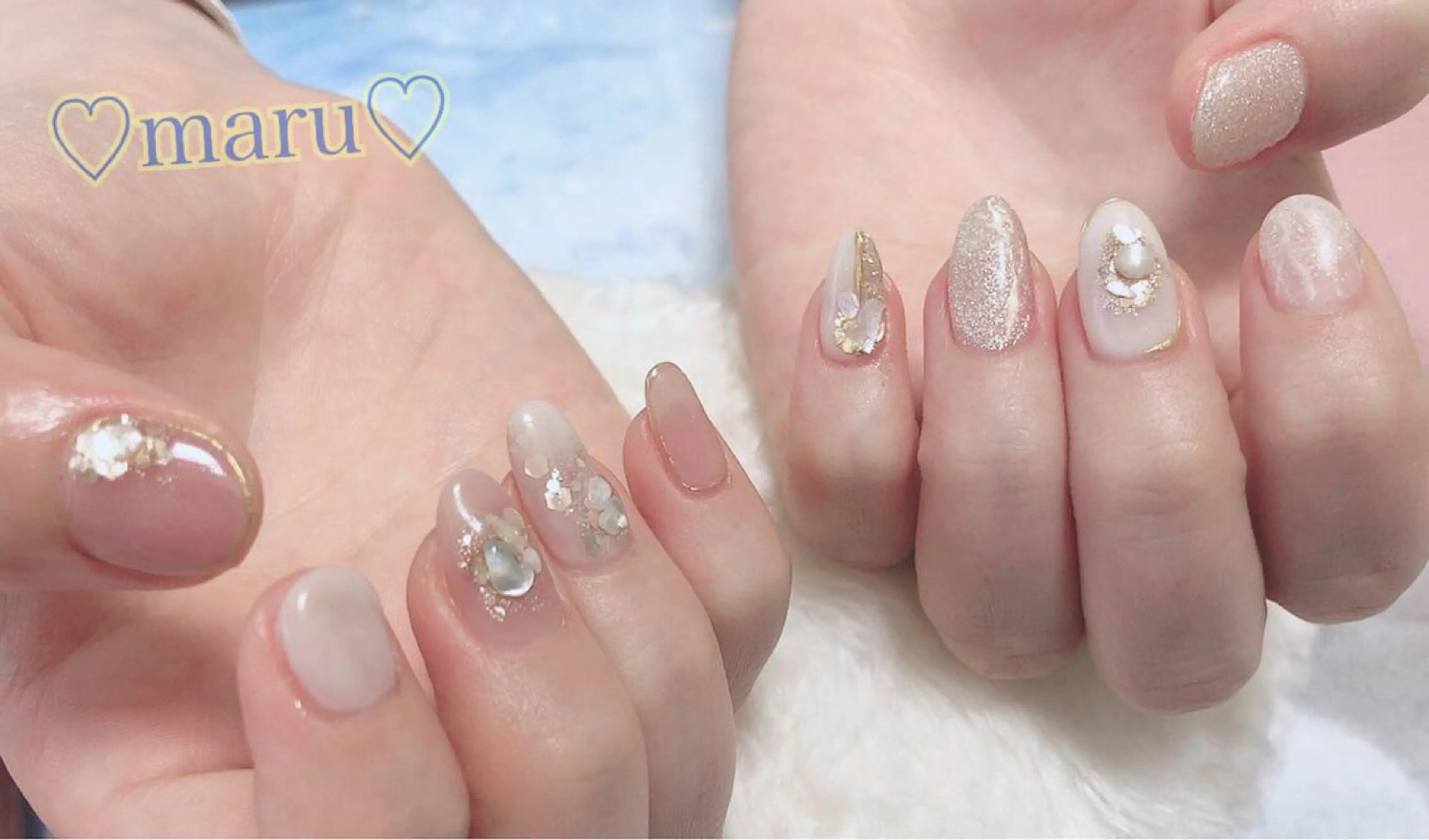 ネイル ハンドネイル フットネイル まるみ ♡のネイルデザイン