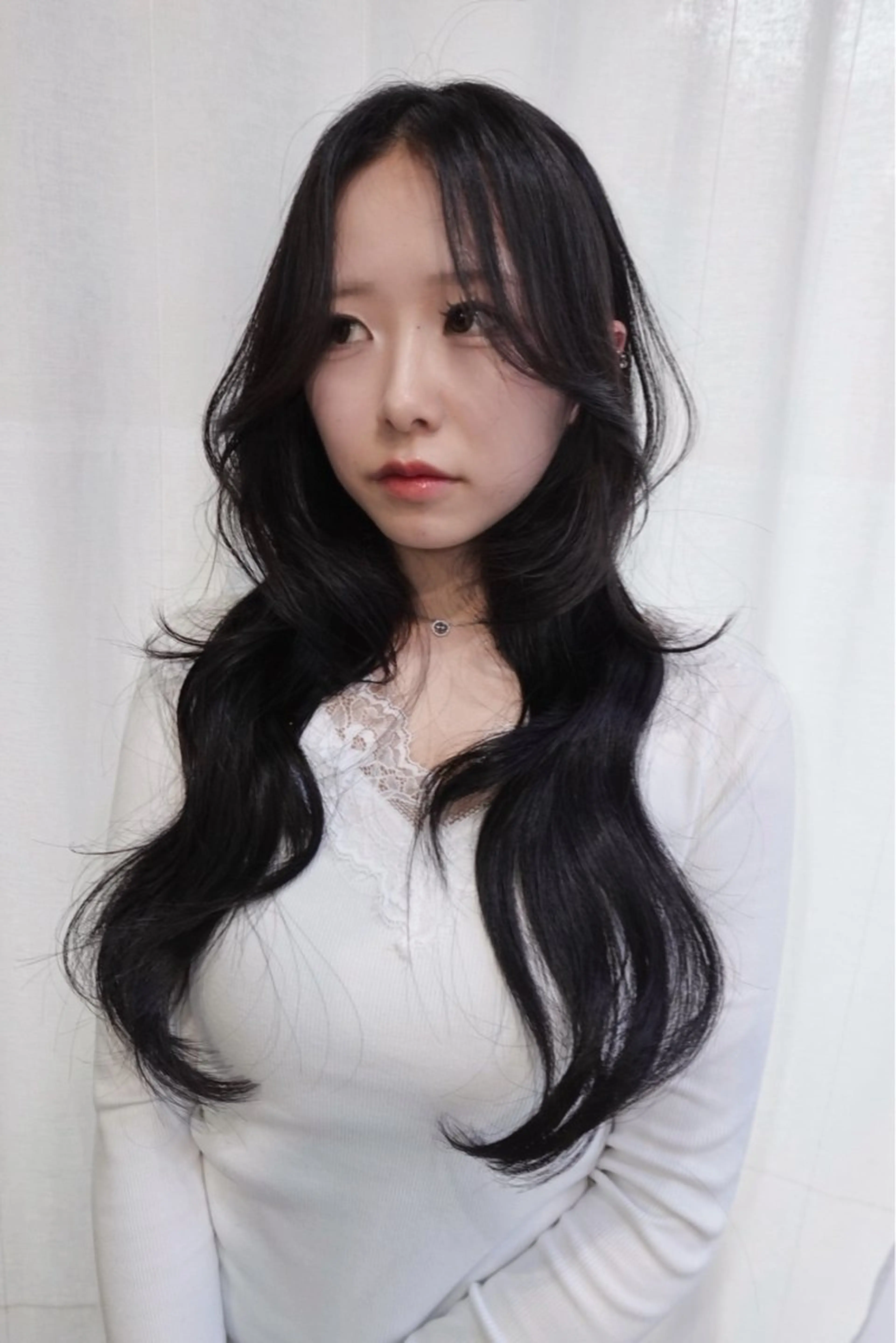 ロング レイヤーカット カット トリートメント Pia hair design所属・【Pia】 セナ/ハイトーンのヘアスタイル