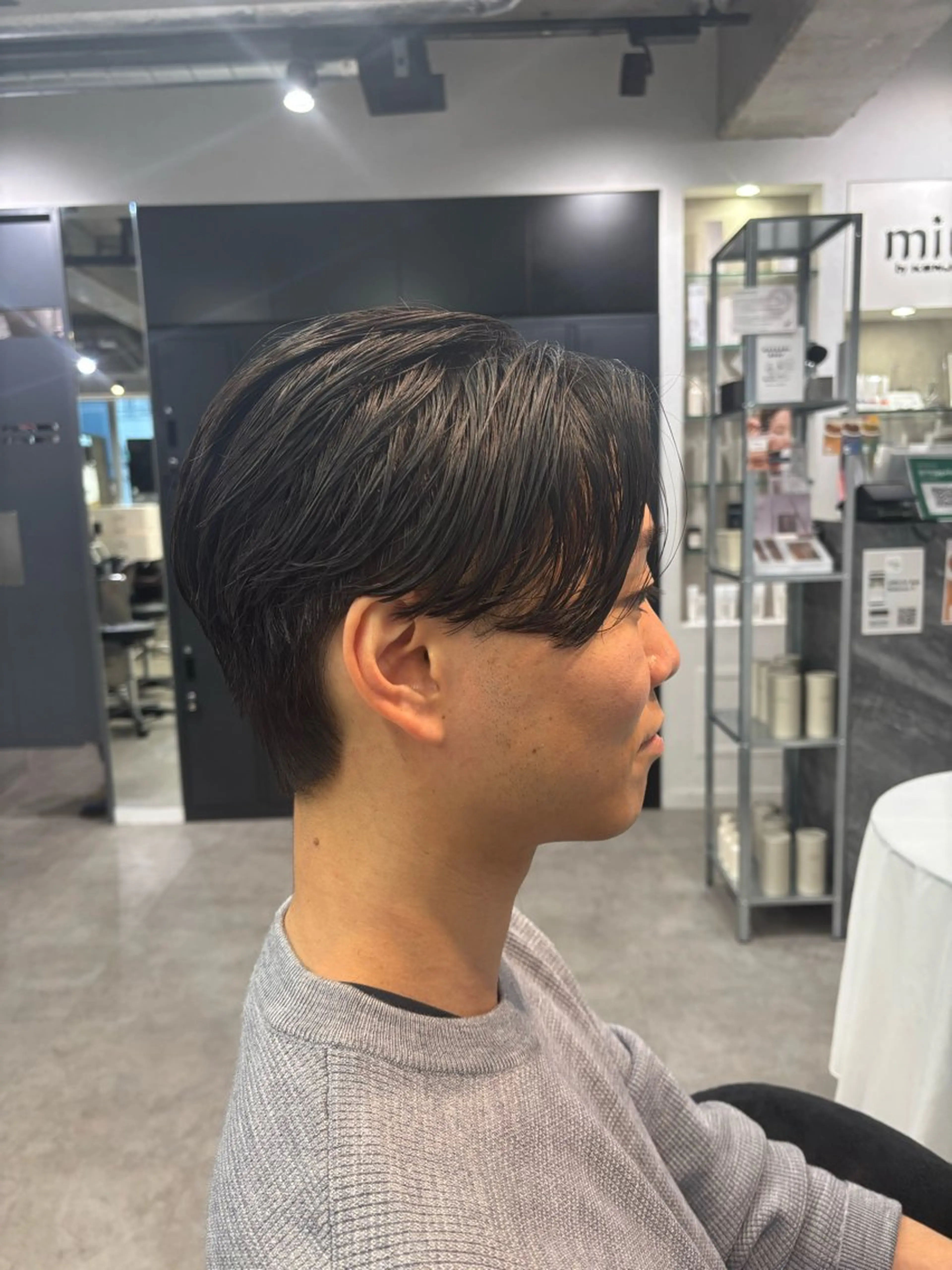 メンズ センターパート メンズパーマ 透明感カラー/メンズ カット/KOIROのヘアスタイル