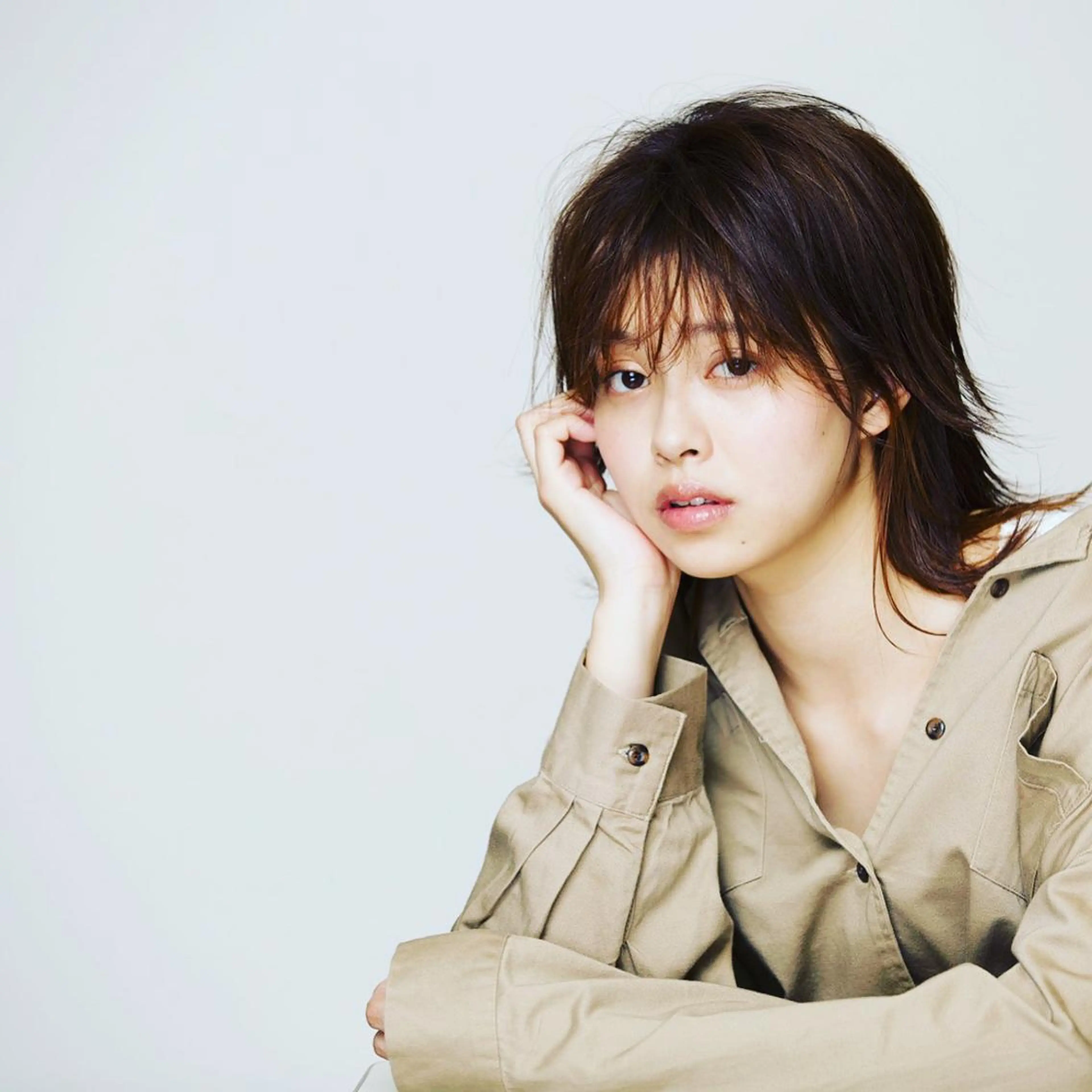 ミディアム 髪質改善ストレート、 カラー清野雄大のヘアスタイル