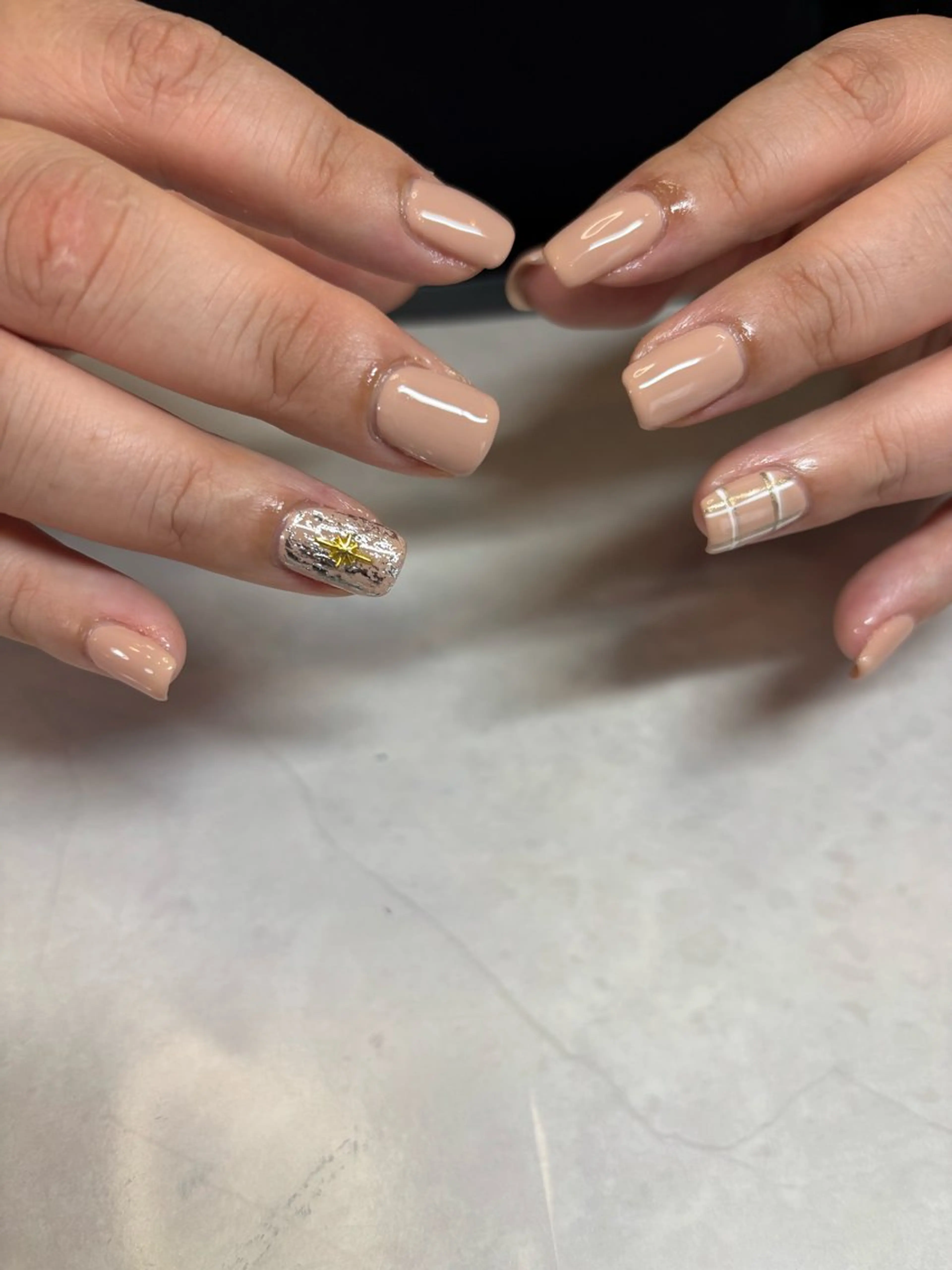 ワンポイントアート2本付き/1カラー、カラーグラデーションの写真