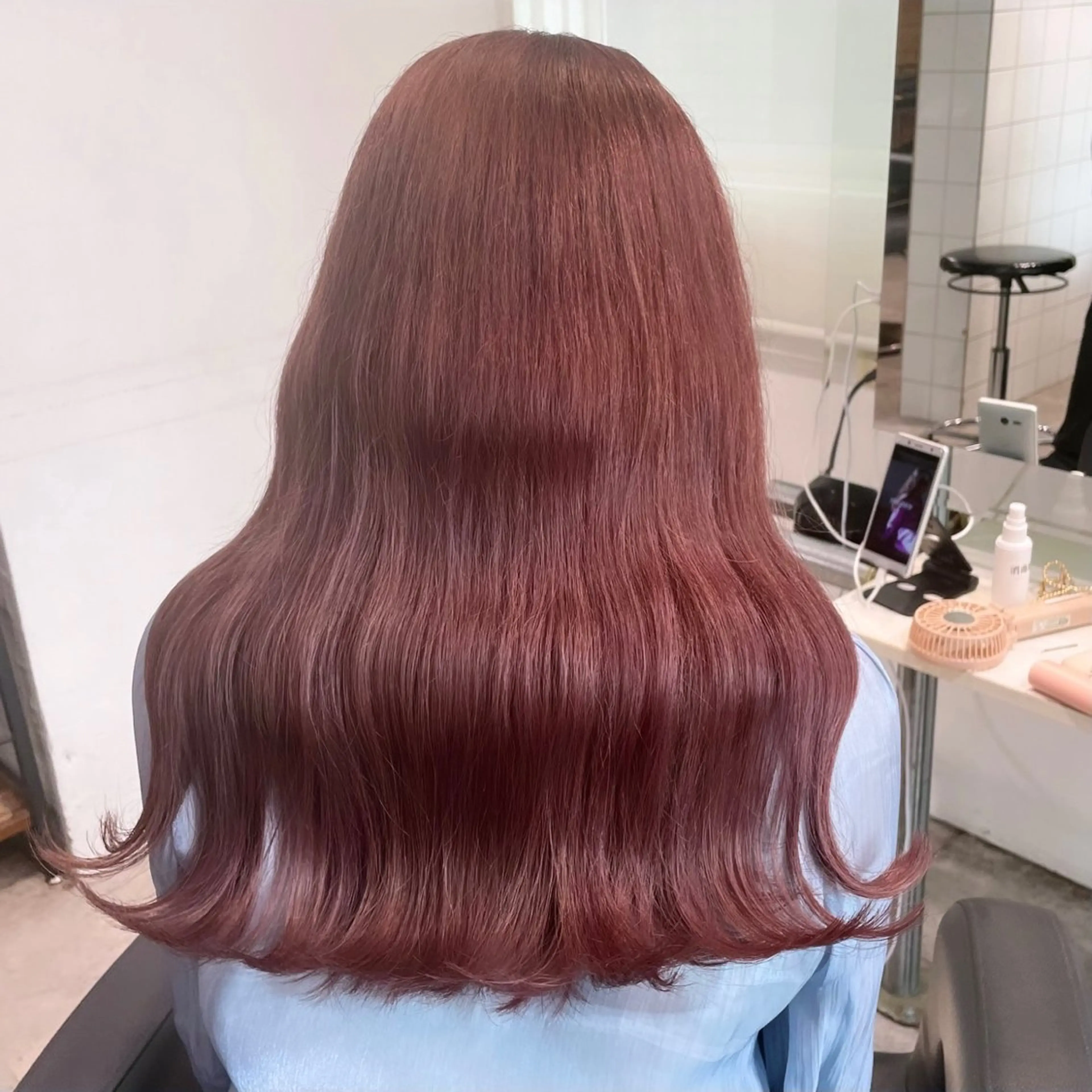 ロング ヘアカラー 盛れる暖色🎀ガーリ ーヘア🎀きっかのヘアスタイル