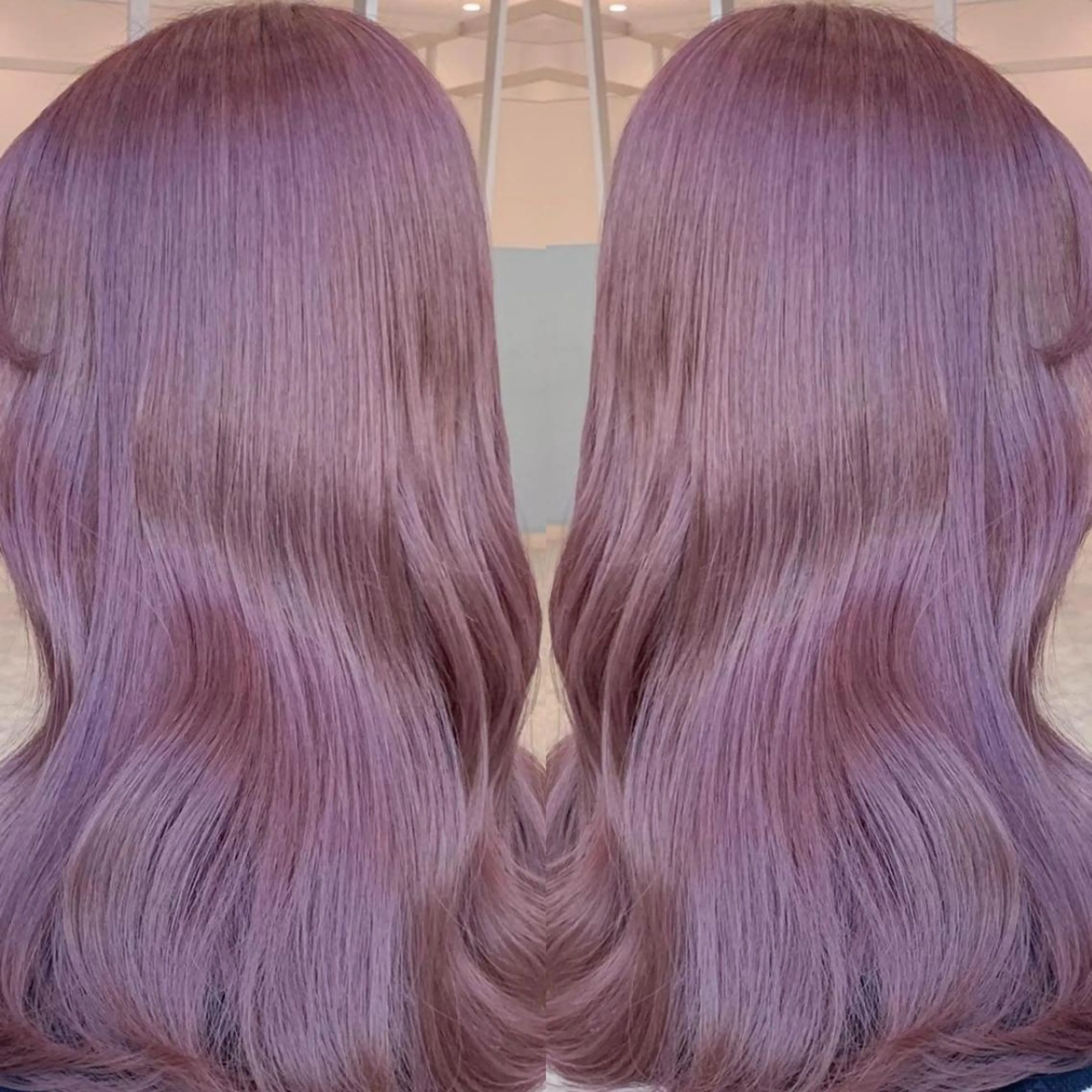 セミロング カラー 縮毛/レイヤー 韓国/橋口のヘアスタイル