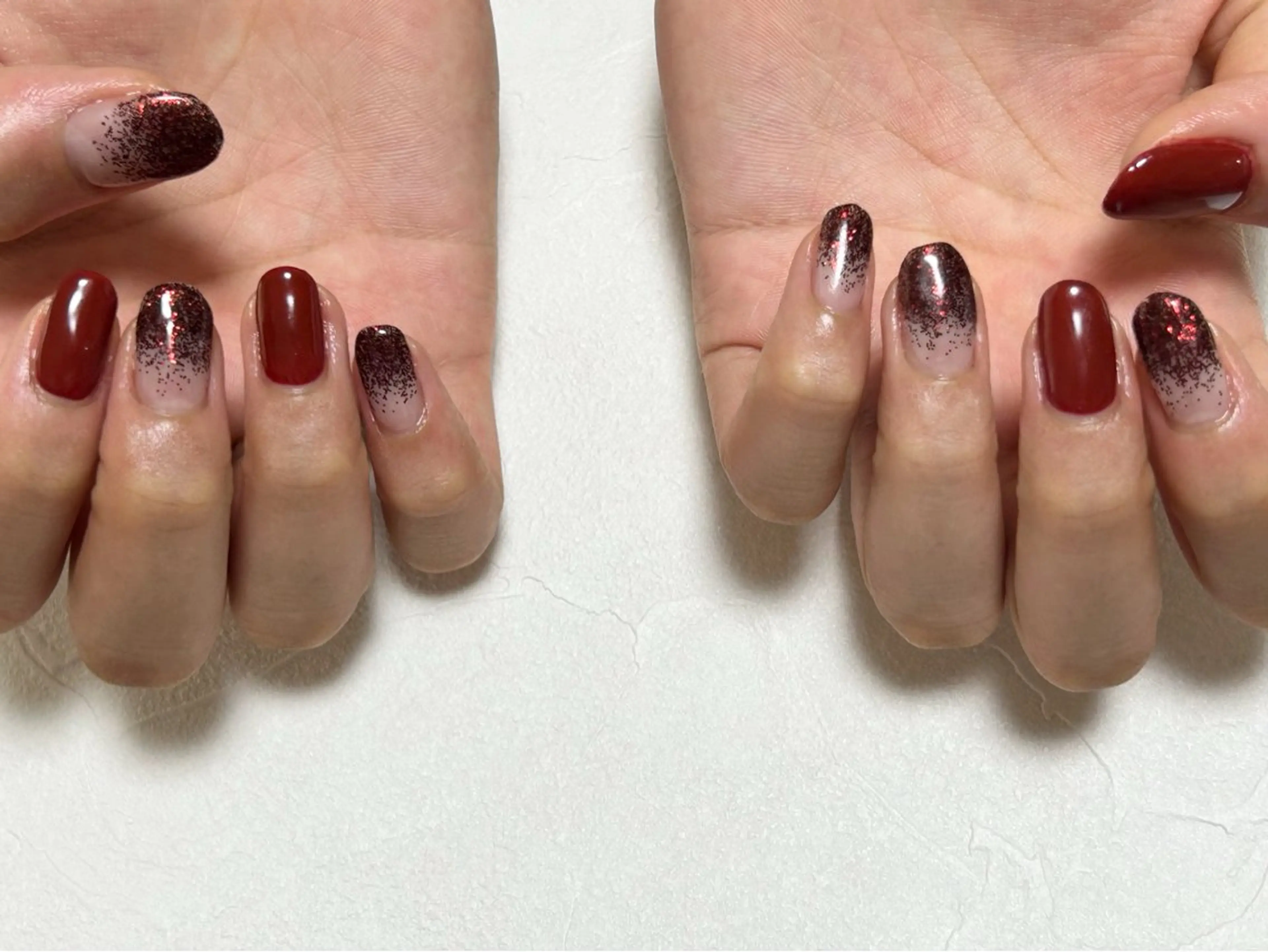 ネイル オーロラネイル フットネイル フレンチネイル ジェルネイル 韓国ネイル ハンドネイル kiki nail 二子玉川のネイルデザイン