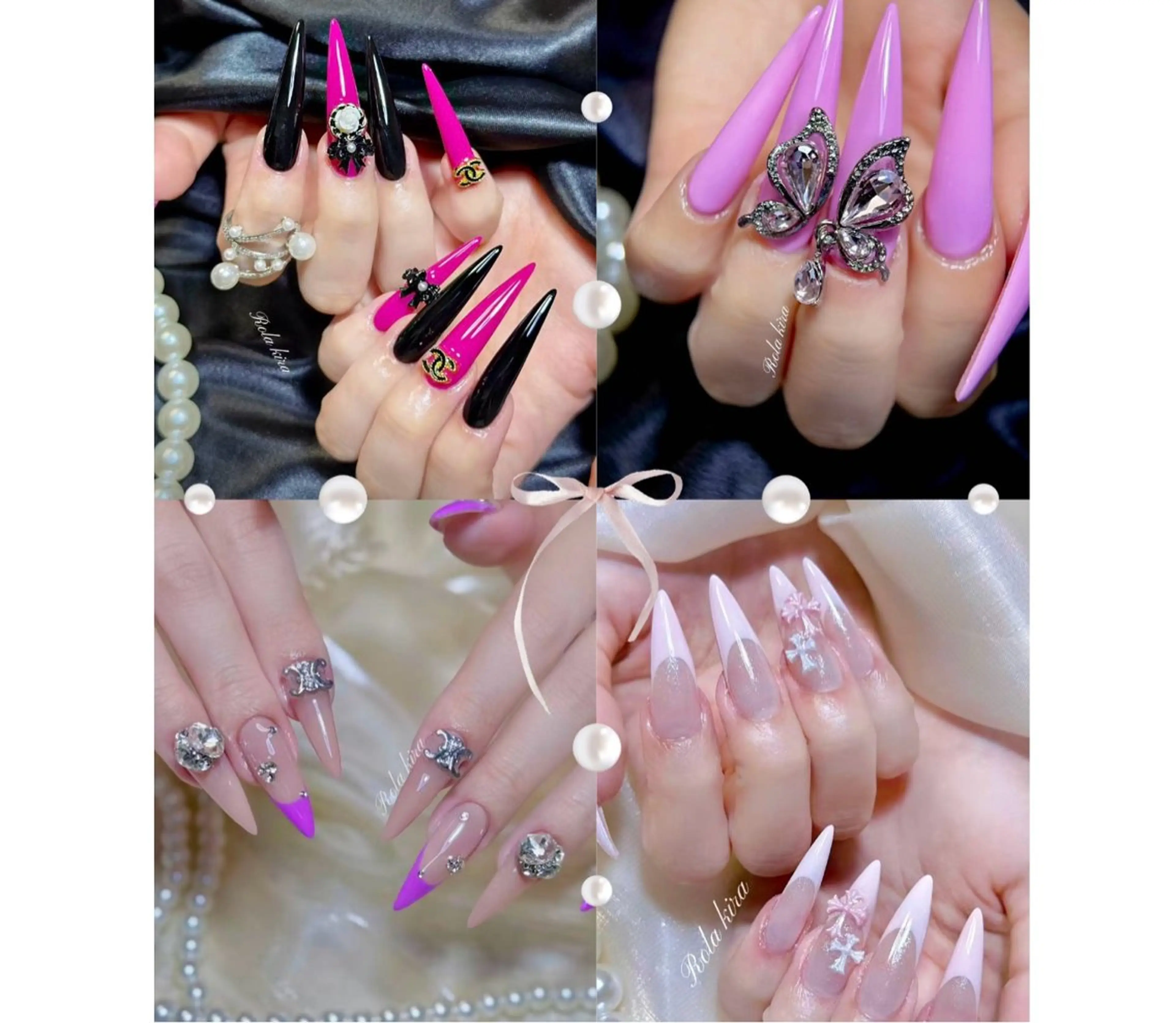 ネイル チークネイル 長さ出し フレンチネイル ジェルネイル 韓国ネイル ハンドネイル Rola kira nail salon所属・Rola kira 麗のネイルデザイン