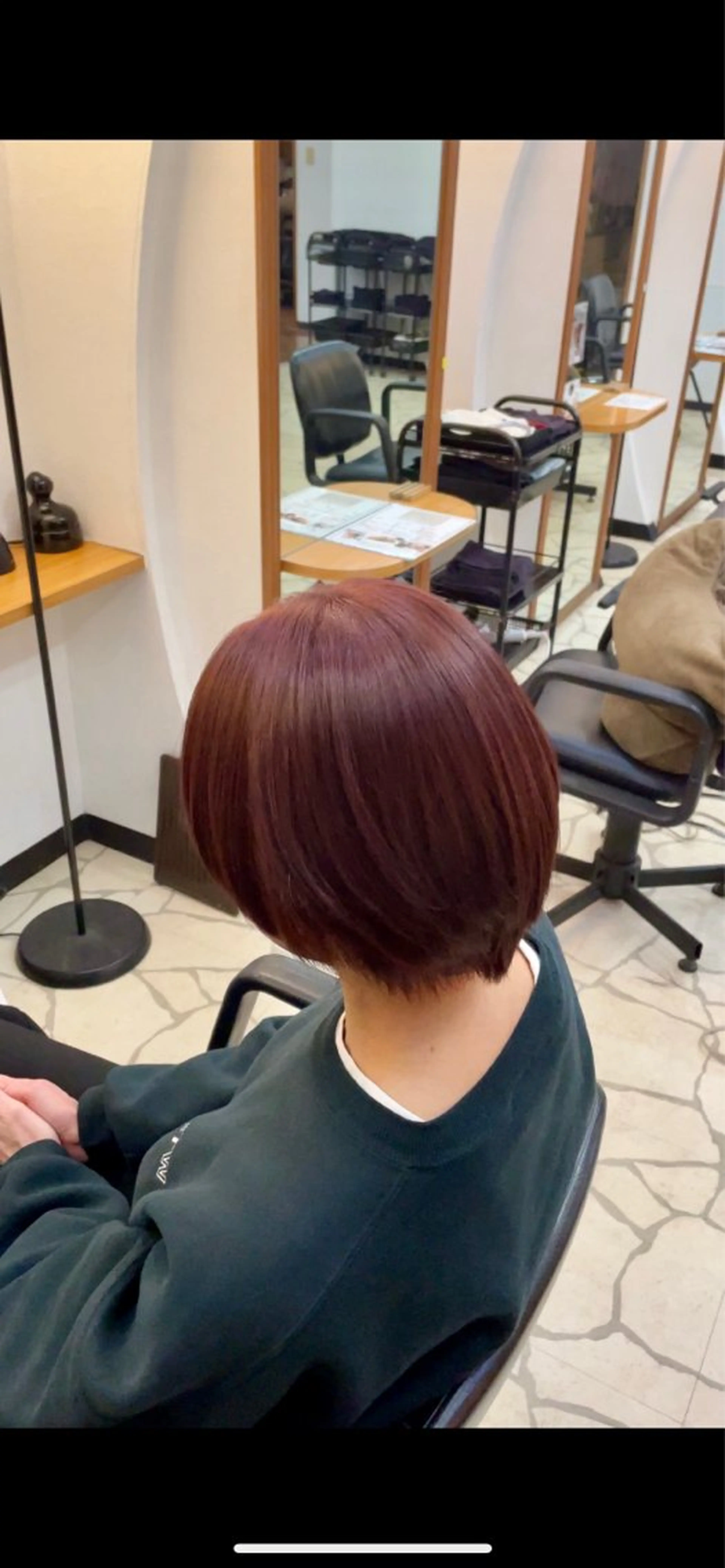 ショート ピンクブラウン スーパーカット　tip&toe所属・松山弘樹/ 佐倉/髪質改善のヘアスタイル