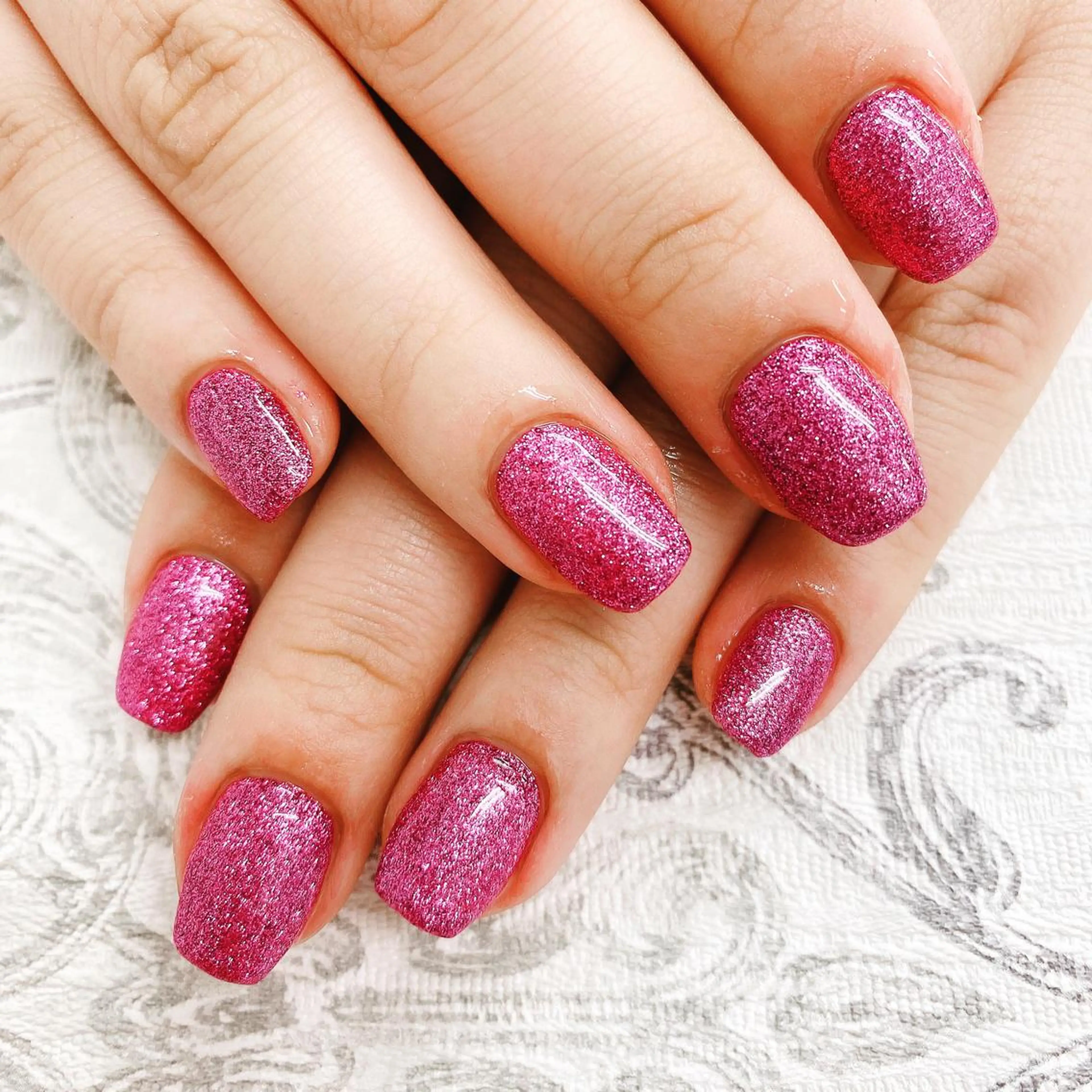 ネイル ラメ(グリッター) ピンク N._._.claw[エヌクロー]所属・N._._. clawのネイルデザイン