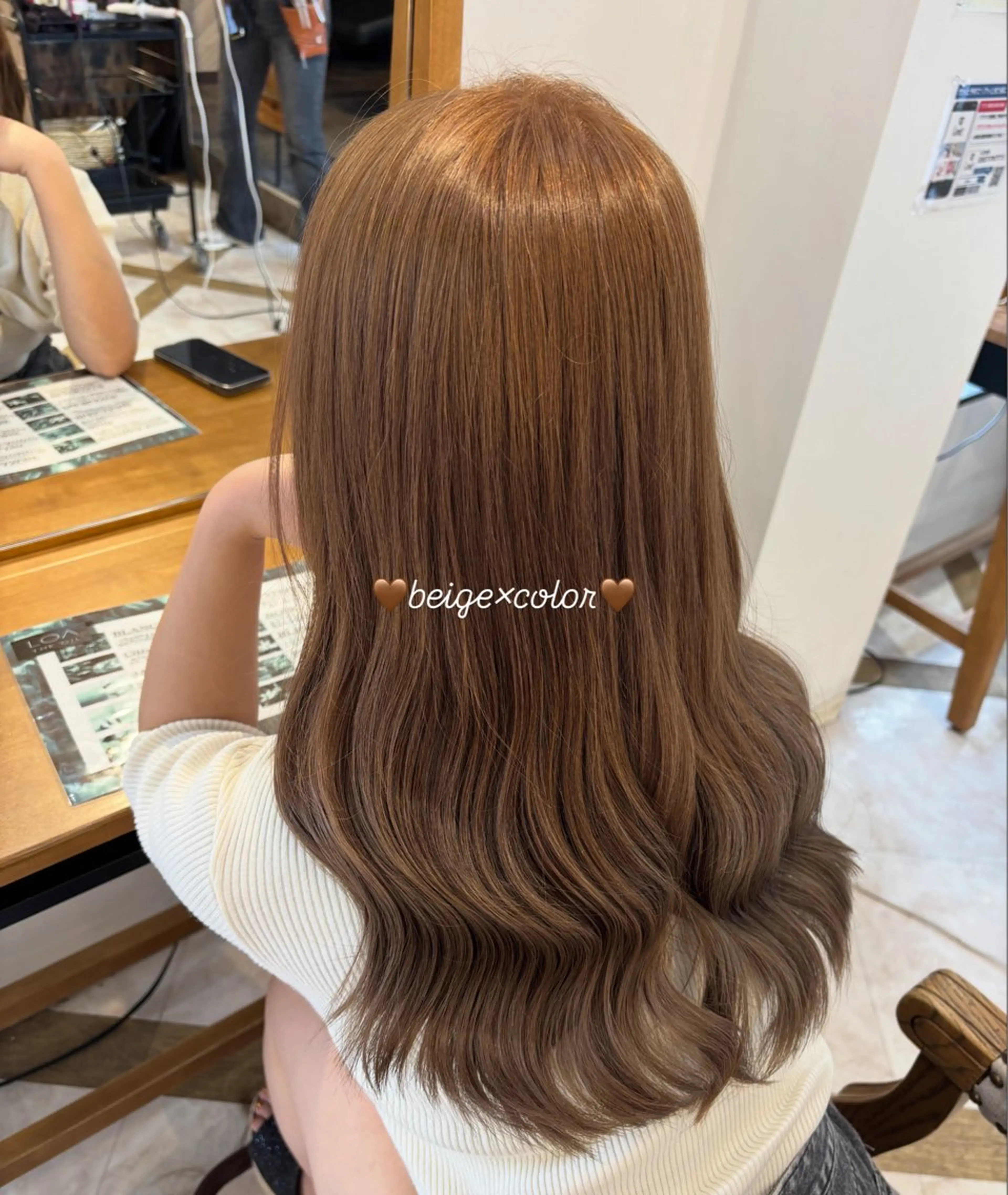 ロング ヘアカラー トリートメント 🍒しの🍒 透明感カラー/カットのヘアスタイル